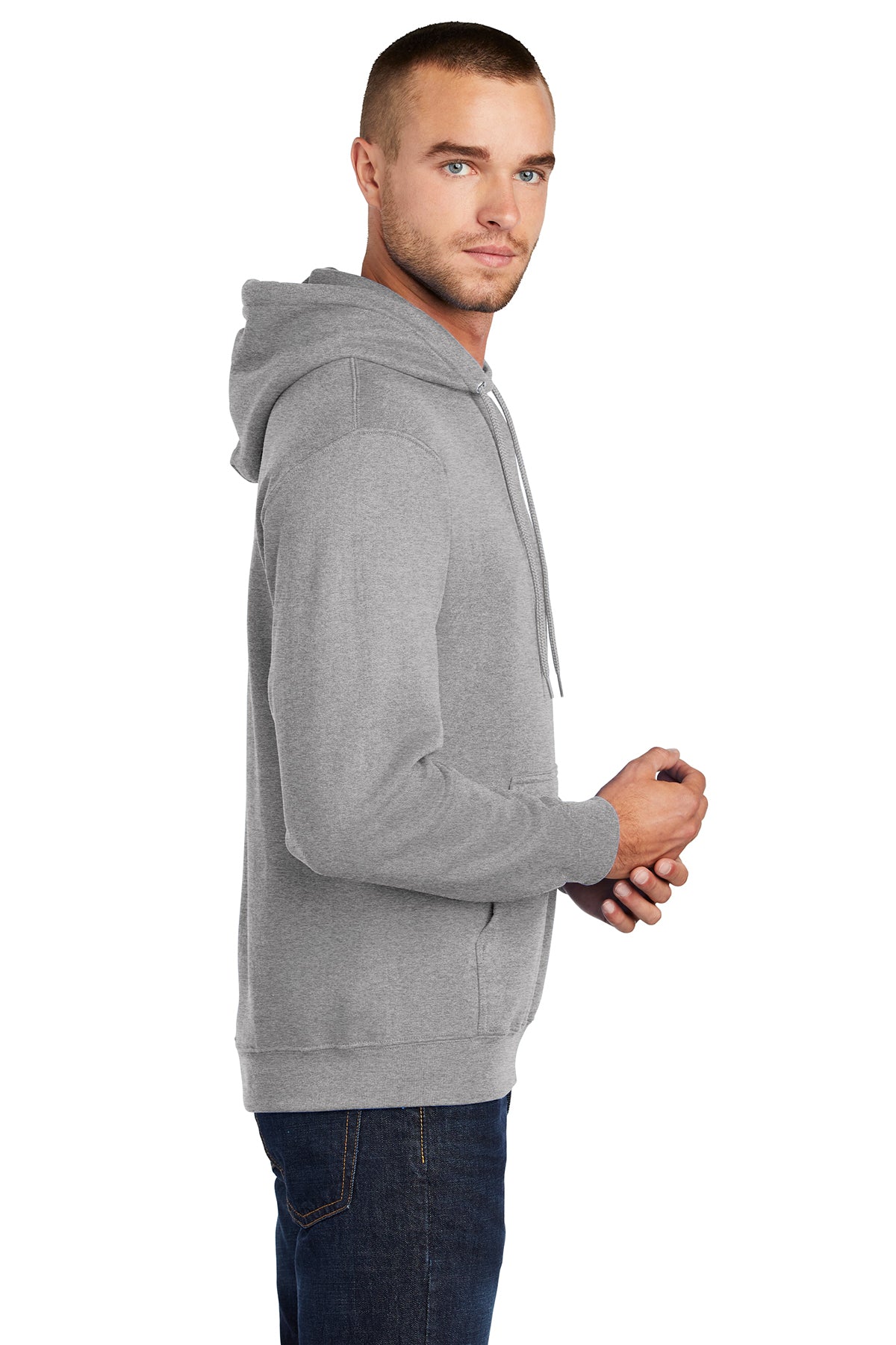 Port & Company Tall Core Fleece Pullover Hooded Sweatshirt PC78HT Athletic Heather