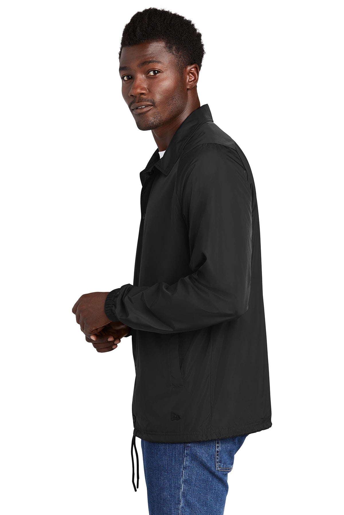 New Era Branded Coach Jackets, Black [50 SFS]