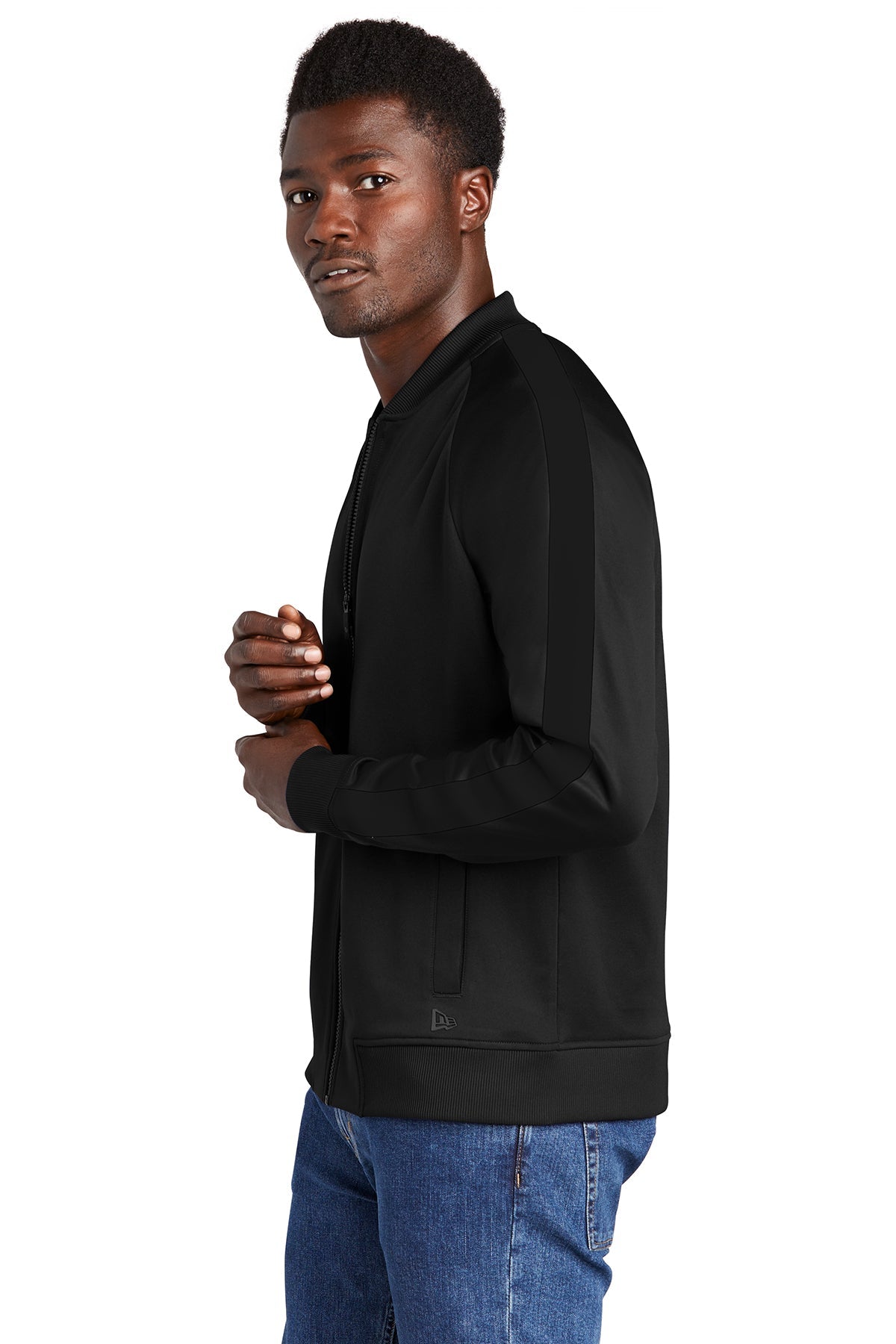 New Era Track Jacket NEA650 Black/ Black