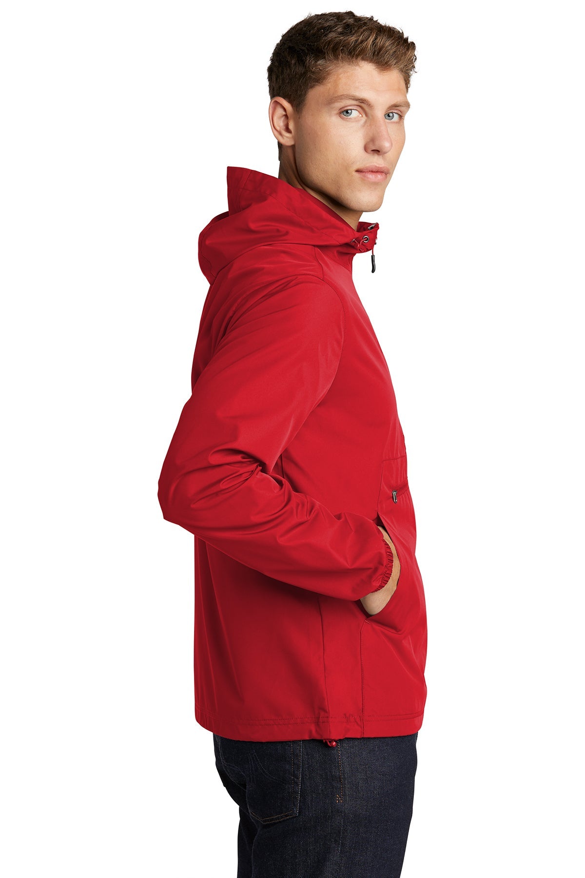 Sport-Tek Packable Anorak JST66 True Red