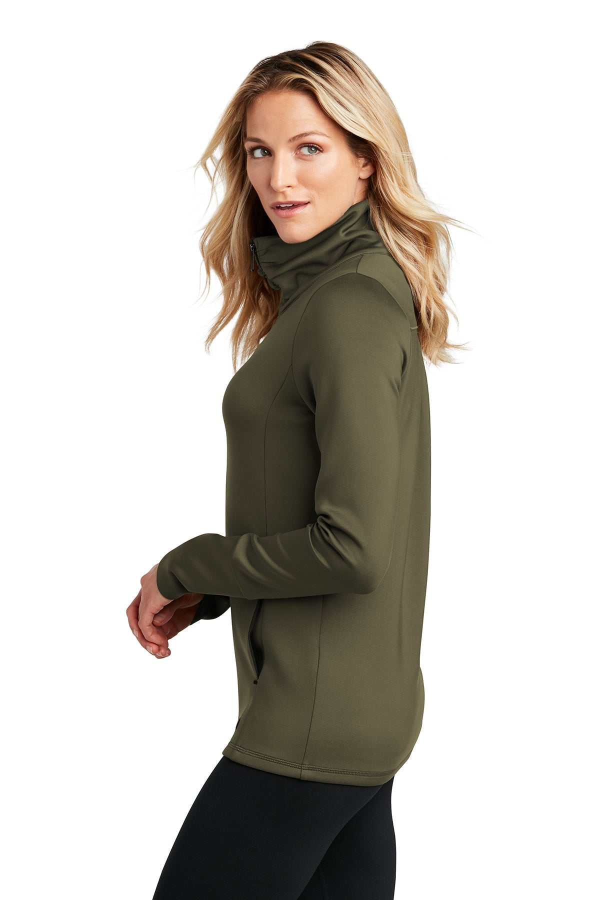 OGIO ENDURANCE Ladies Modern Performance Full-Zip LOE703 Deep Olive