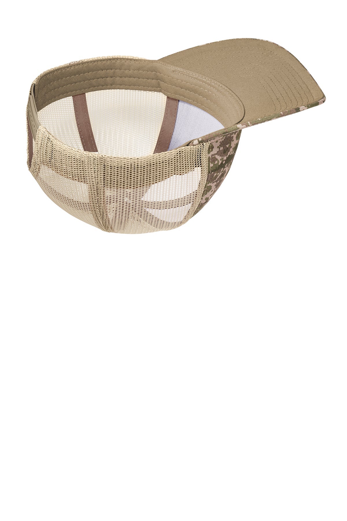 Port Authority Digi Camo Snapback Trucker Branded Caps, Olive DrabGreen Digi/ Coyote Brown
