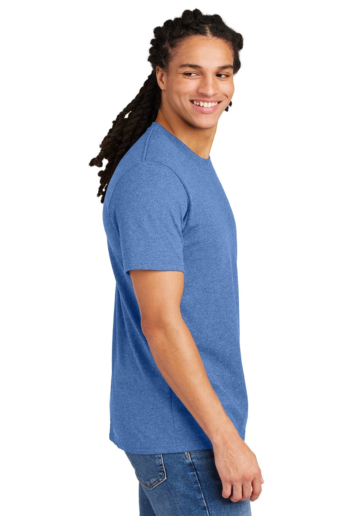 district re-tee dt8000 blue heather