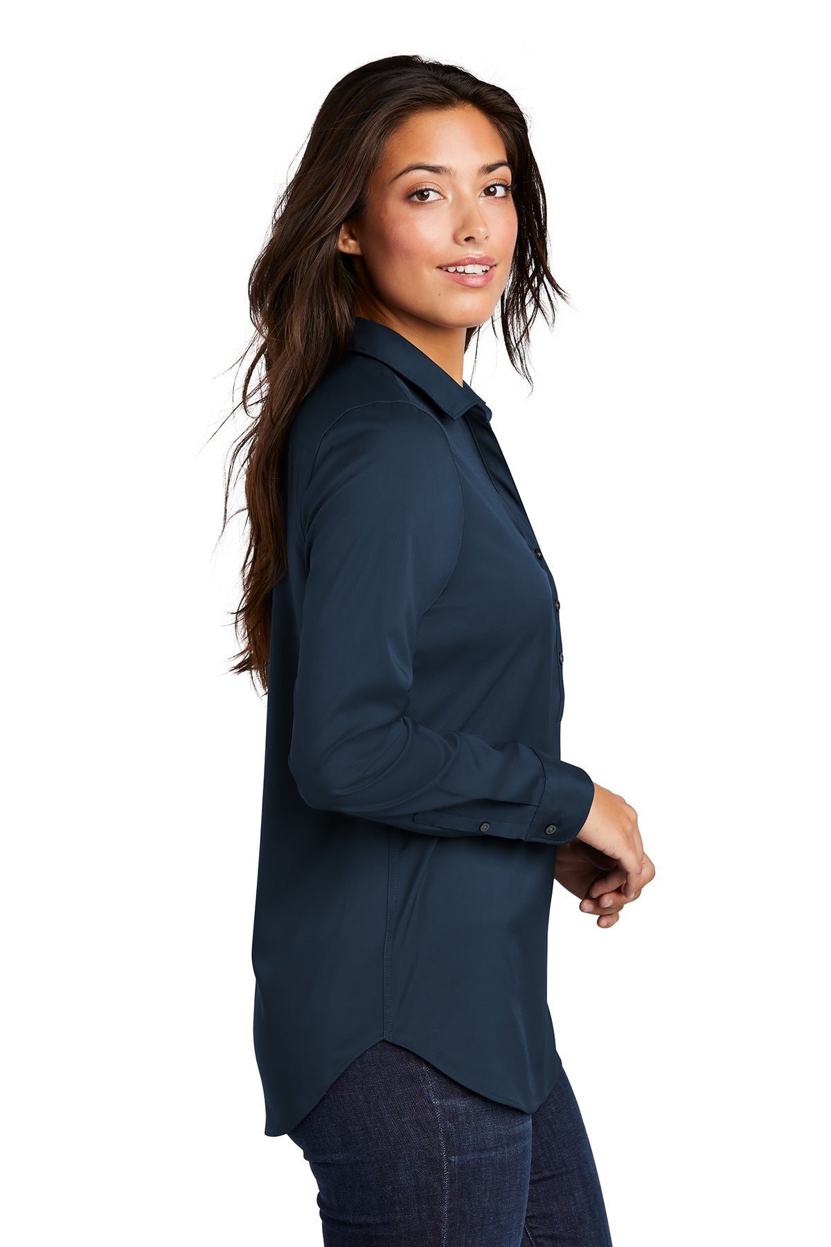 port authority_lw680 _river blue navy_company_logo_button downs