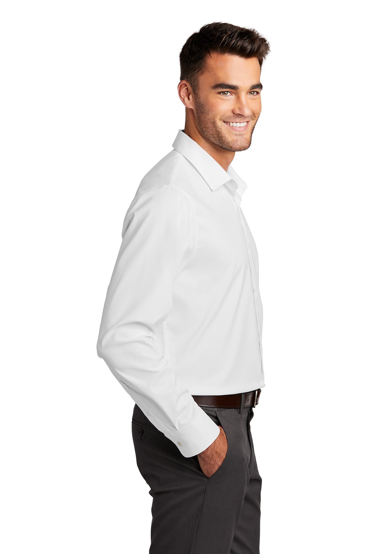 Port Authority City Branded Stretch Tunics, White [ERES]