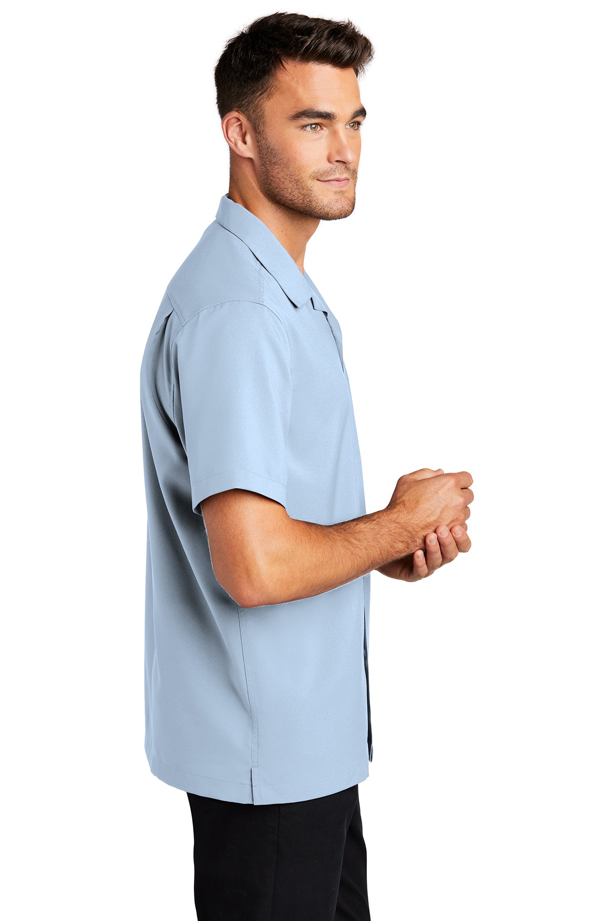 port authority_w400 _cloud blue_company_logo_button downs