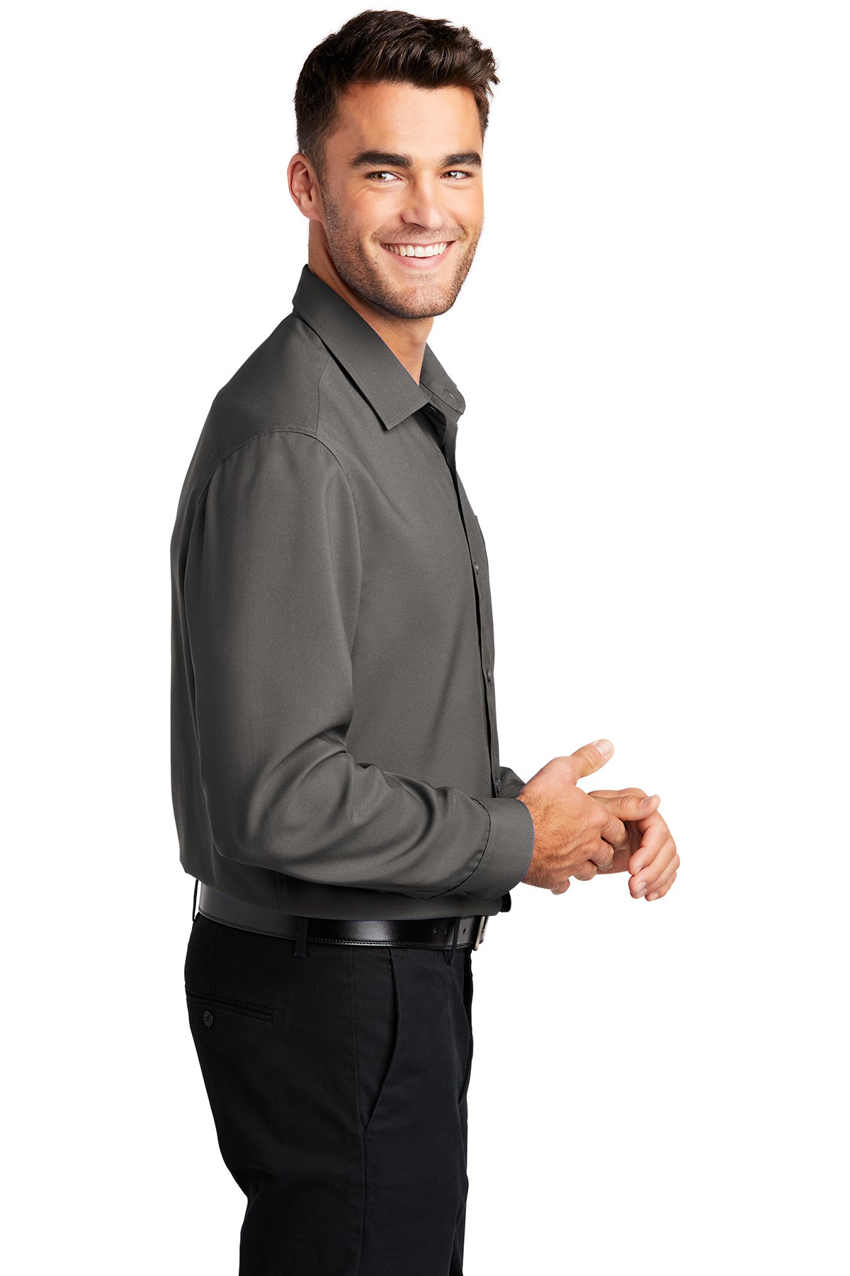 port authority_w401 _graphite_company_logo_button downs