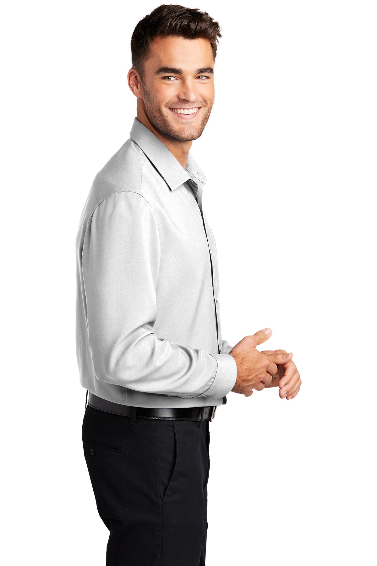 port authority_w401 _white_company_logo_button downs