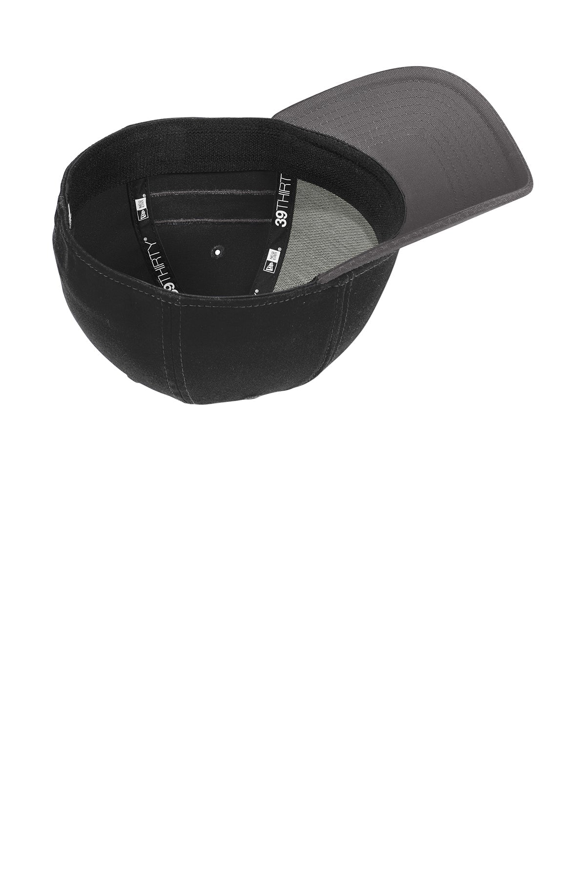 New Era Stretch Cotton Striped Custom Caps, Black Graphite