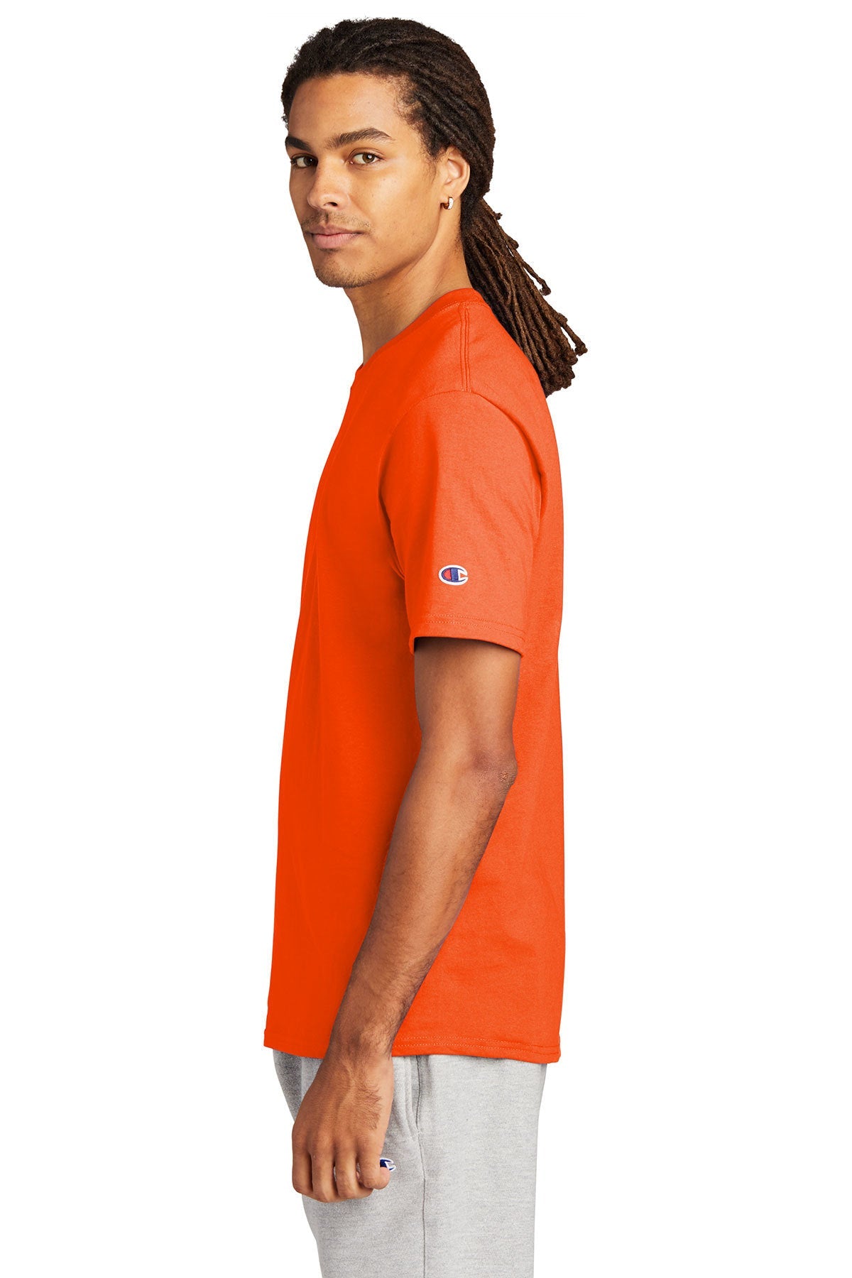 champion heritage jersey tee t425 s orange