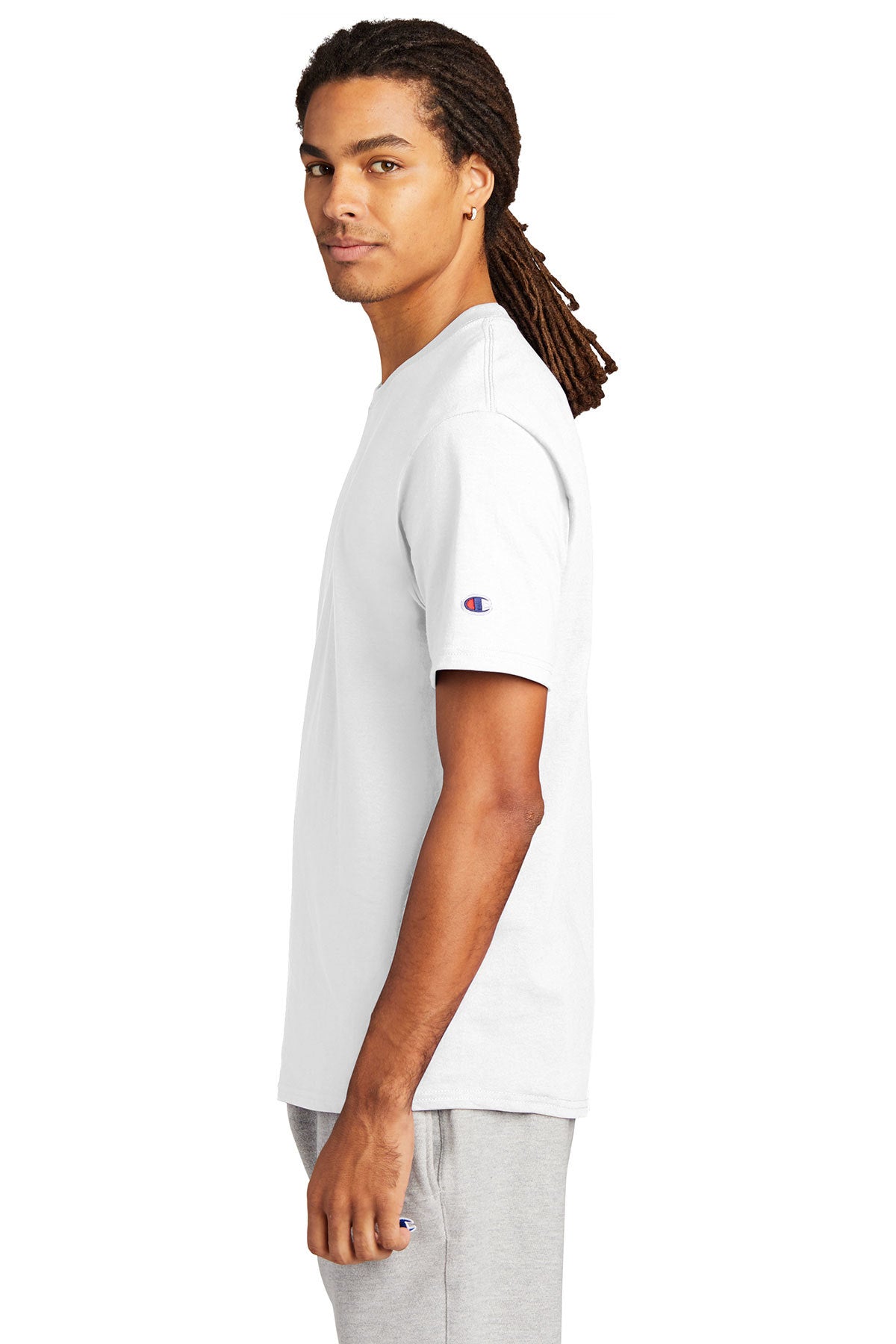 champion heritage jersey tee t425 s white