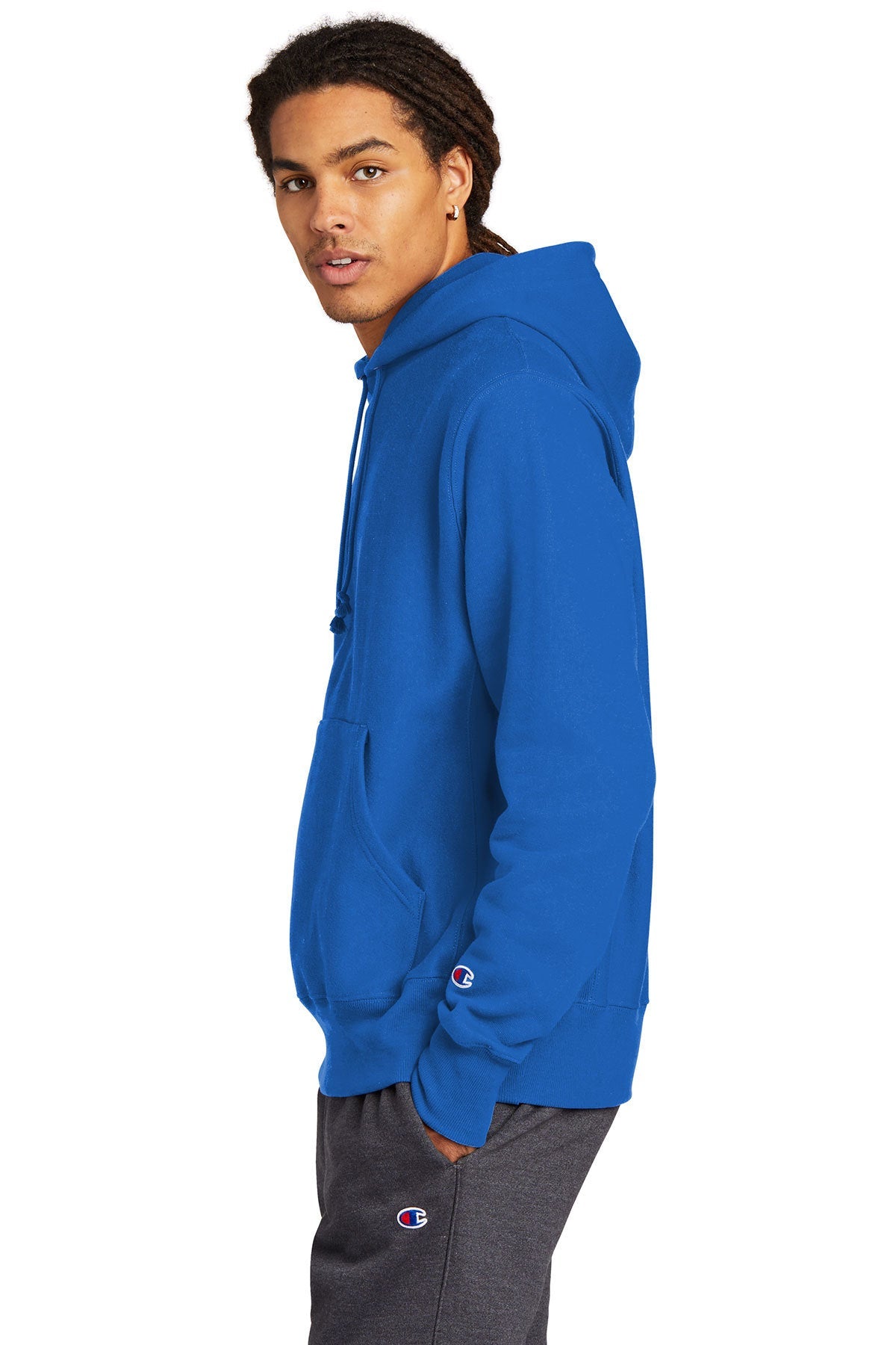 Champion Reverse Weave Hooded Sweatshirt S101 Athletic Royal