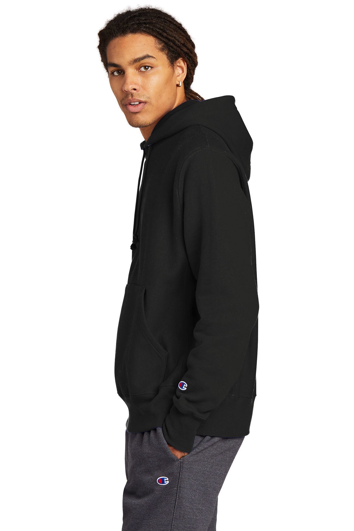 Champion Reverse Weave Hooded Sweatshirt S101 Black