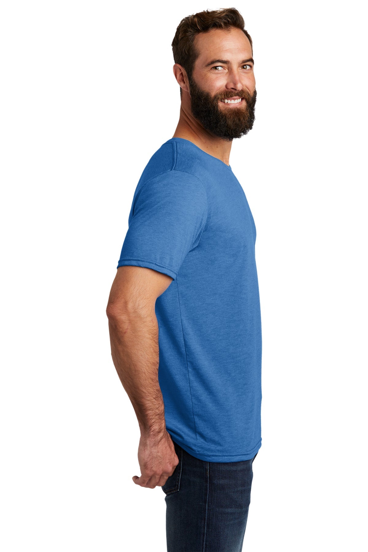 Allmade Unisex Tri-Blend Custom Tee, Azure Blue [Tahoma Education Association]