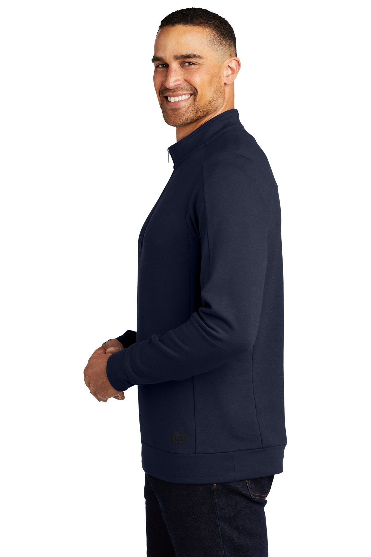 OGIO Luuma Custom Fleece Quarter Zips, River Blue Navy