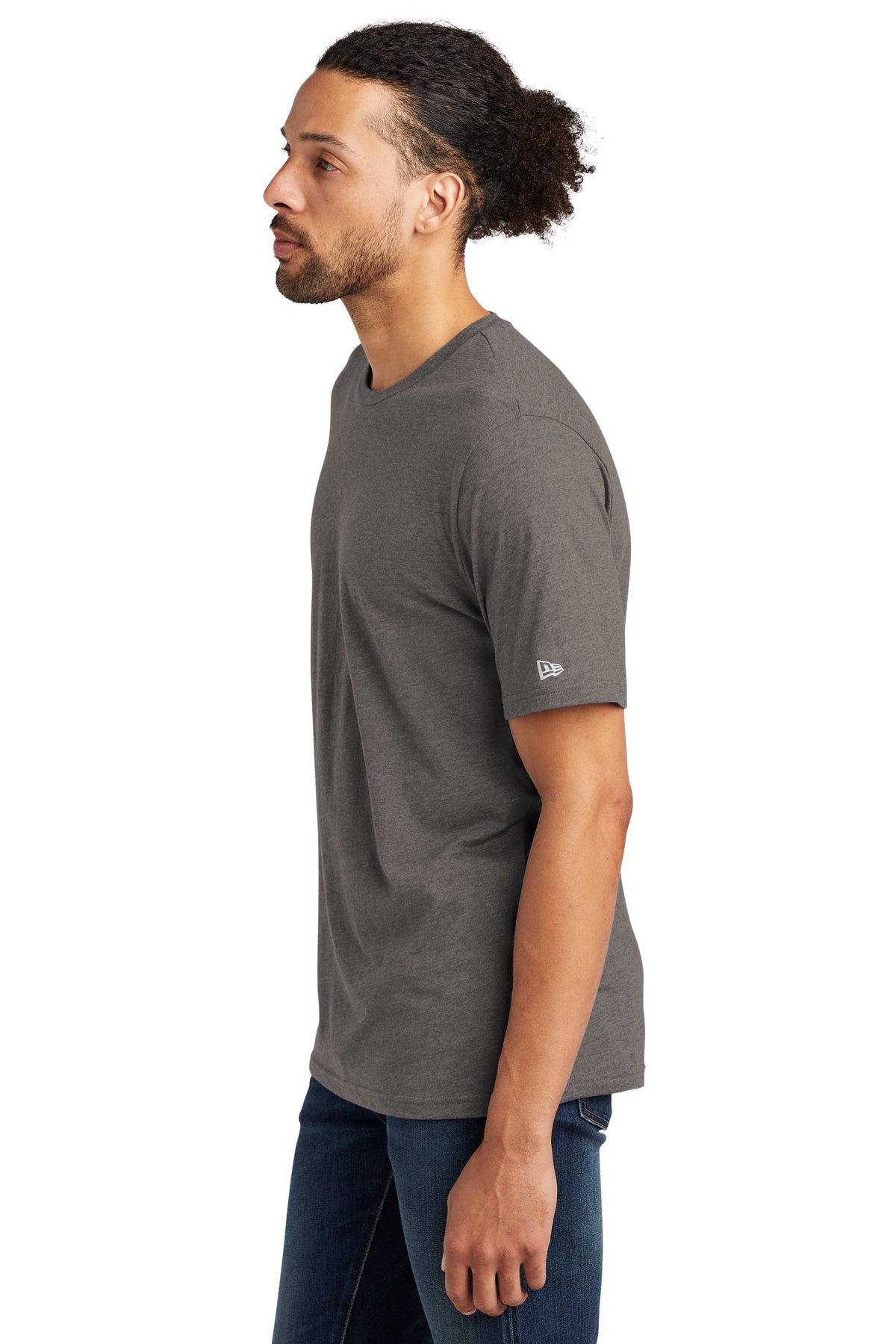 New Era Tri-Blend Custom Printed Tee's, Shadow Grey