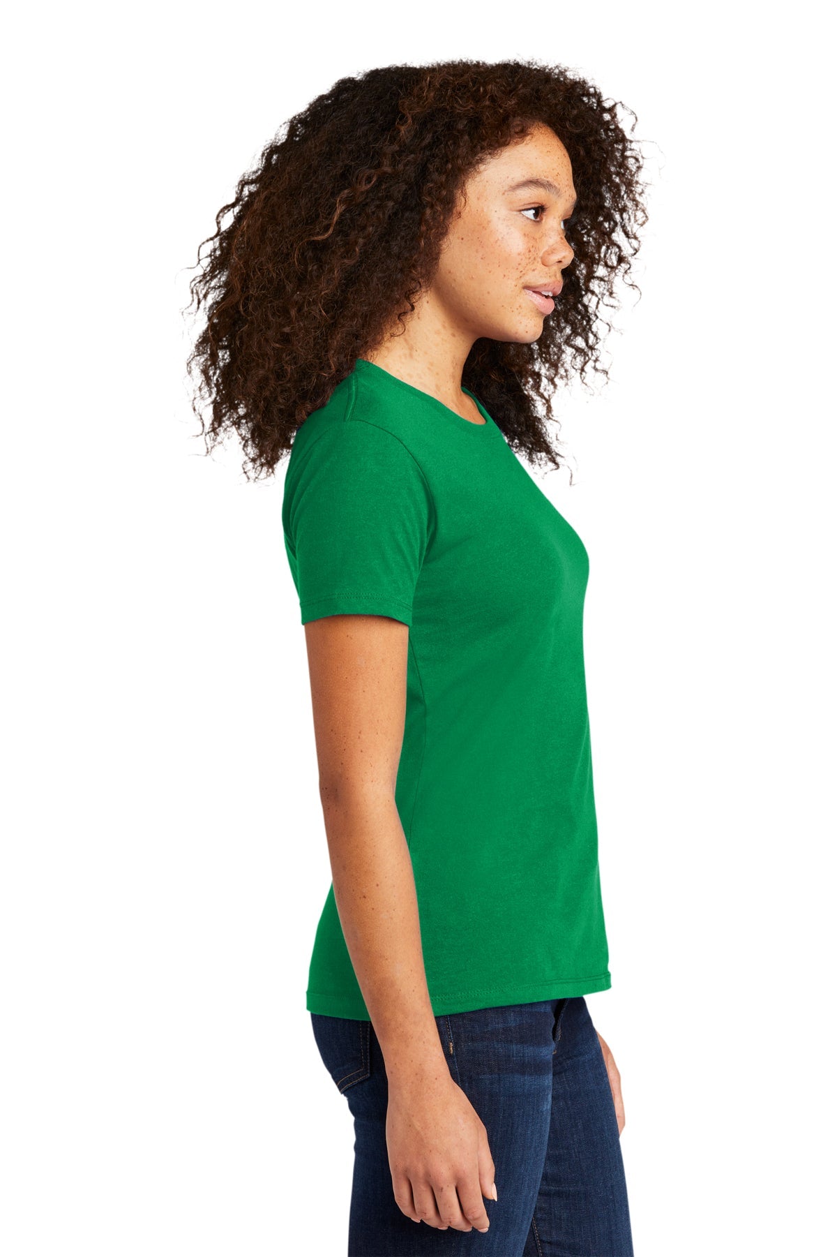 Next Level Women's Cotton Boyfriend Custom Tee's, Kelly Green