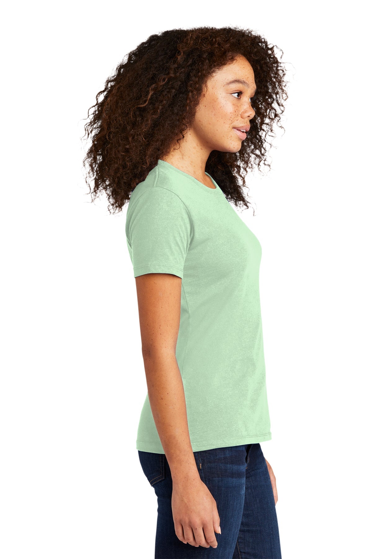 Next Level Women's Cotton Boyfriend Custom Tee's, Mint