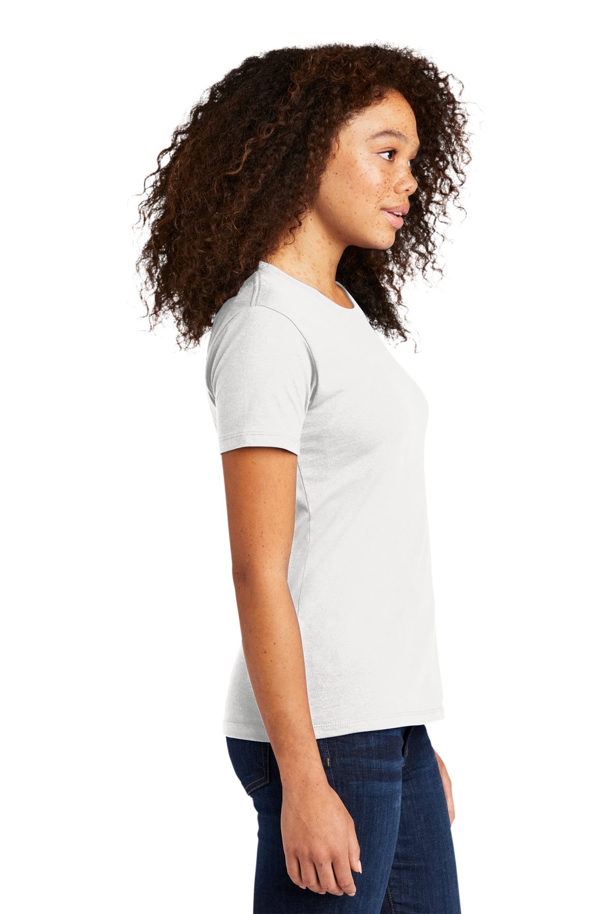 Next Level Women's Cotton Boyfriend Custom Tee's, White