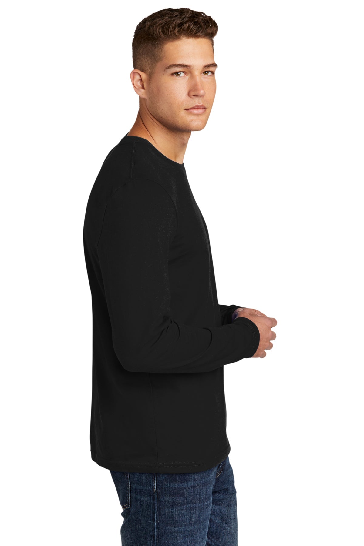 Next Level Cotton Long Sleeve Customized Tee's, Black