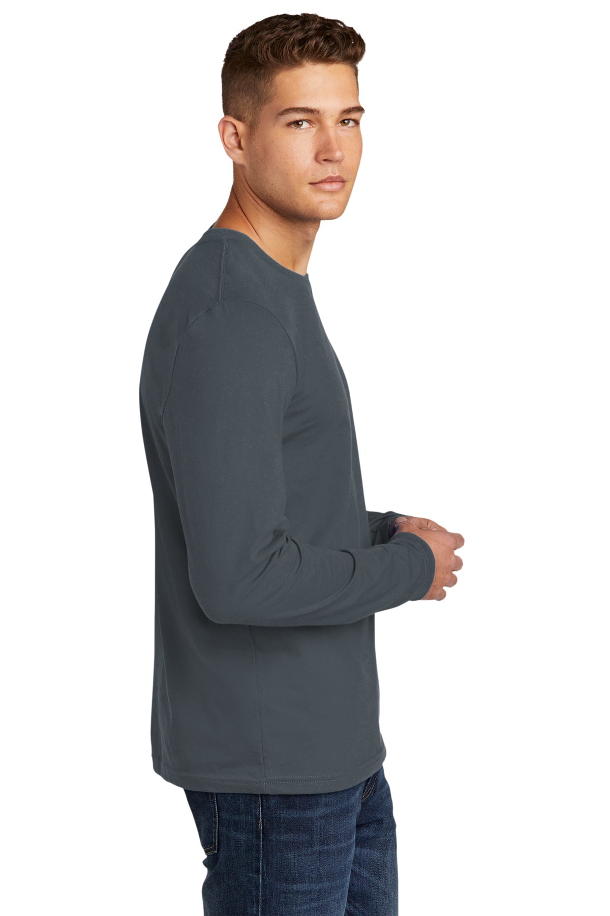 Next Level Cotton Long Sleeve Customized Tee's, Indigo