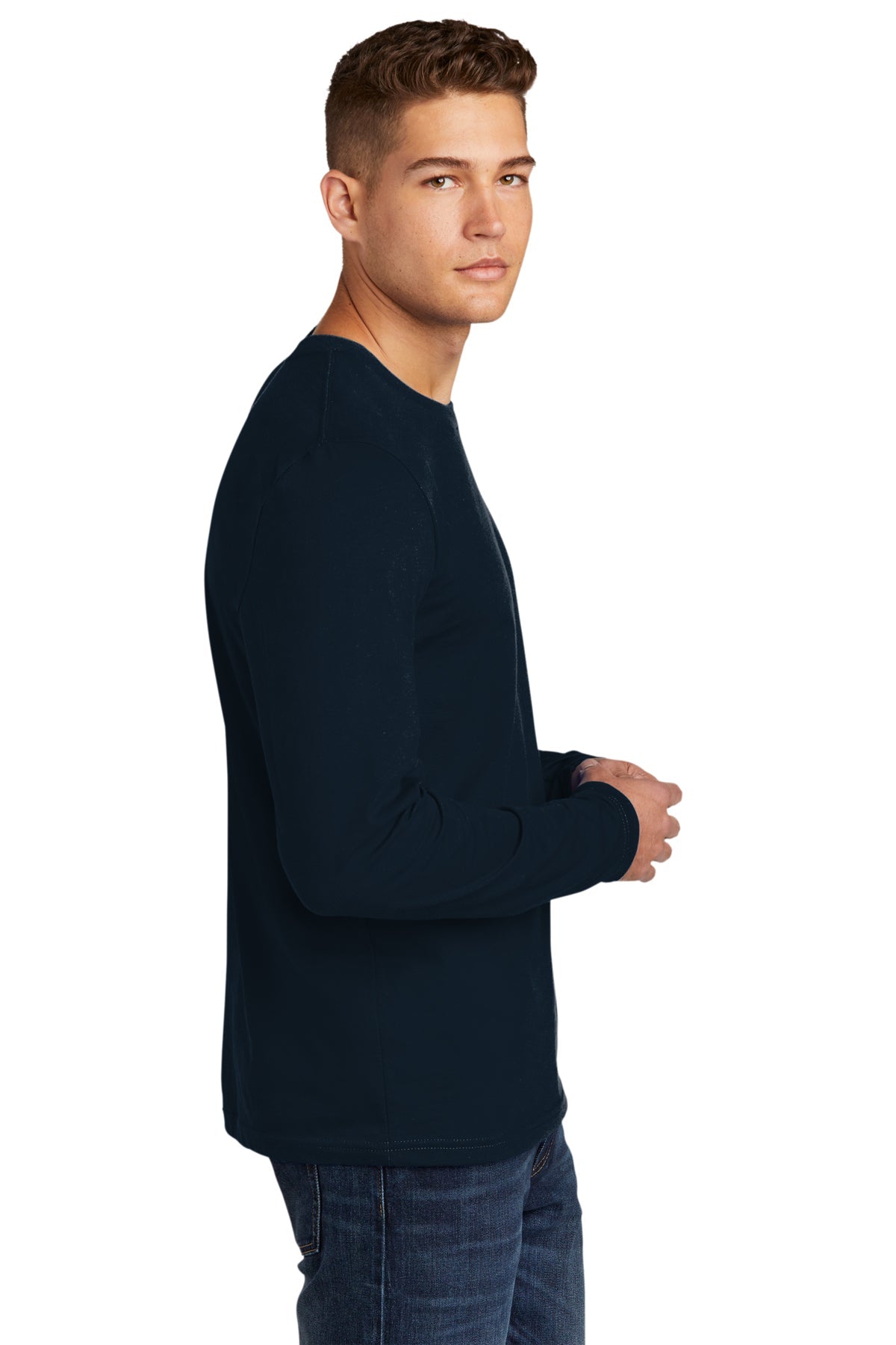 Next Level Cotton Long Sleeve Customized Tee's, Midnight Navy