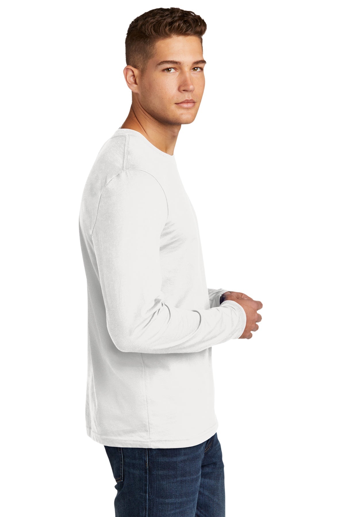 Next Level Cotton Long Sleeve Customized Tee's, White