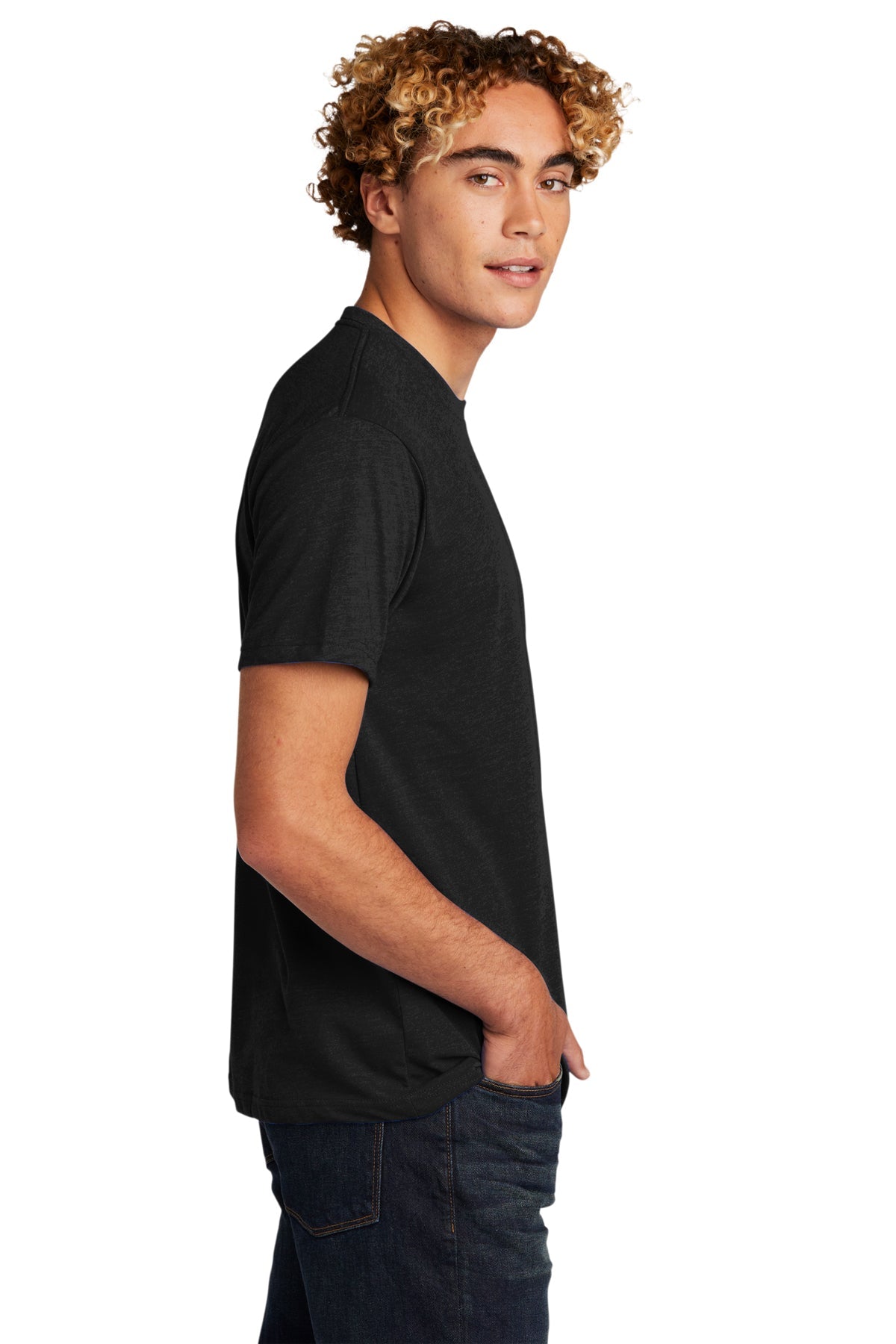 Next Level Unisex CVC Customized T-Shirts, Black