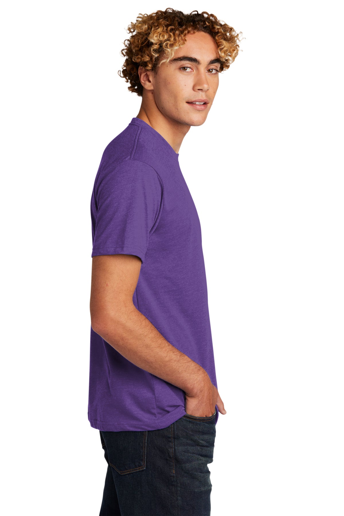 Next Level Unisex CVC Customized T-Shirts, Purple Rush