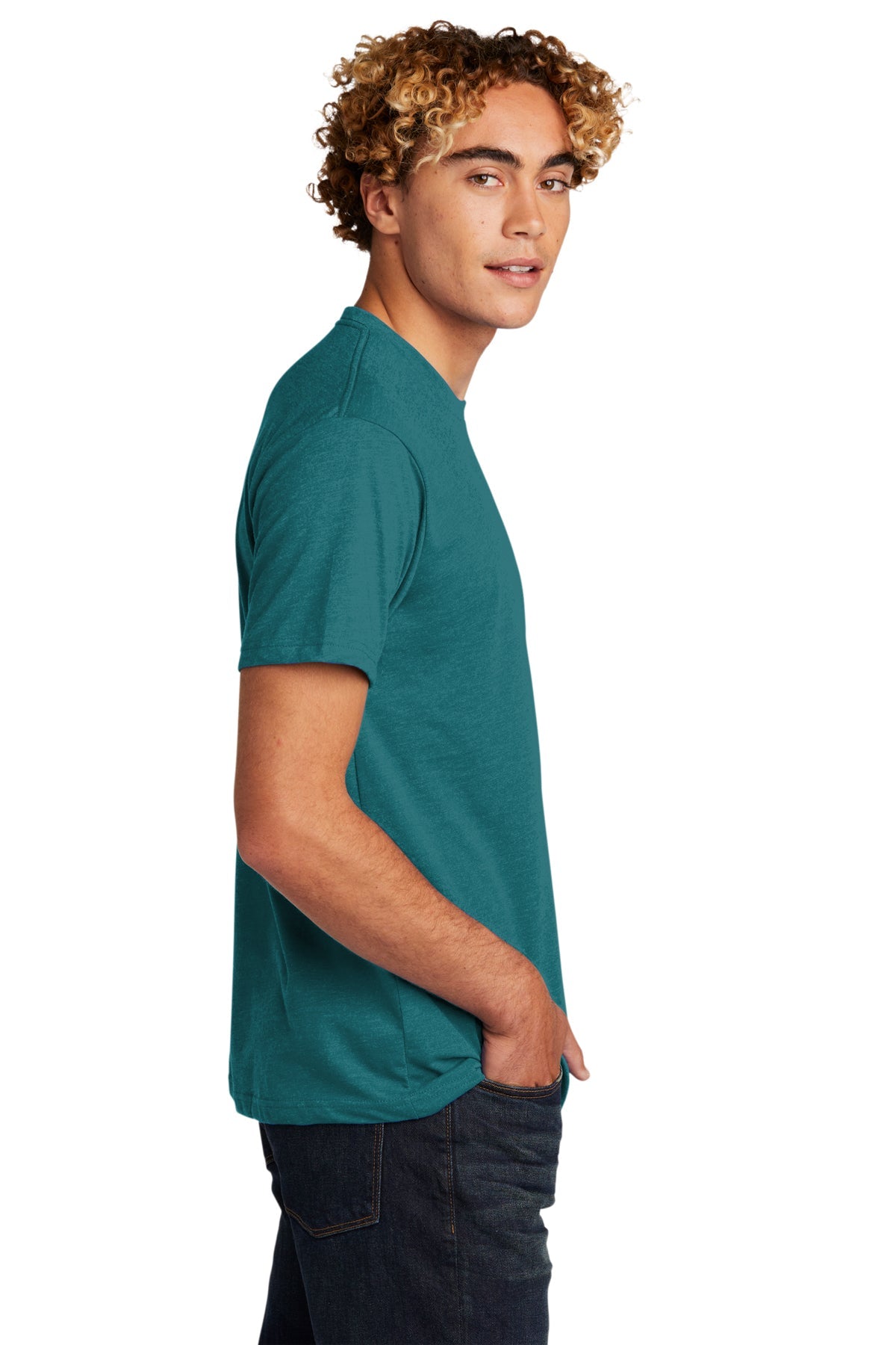 Next Level Unisex CVC Customized T-Shirts, Teal