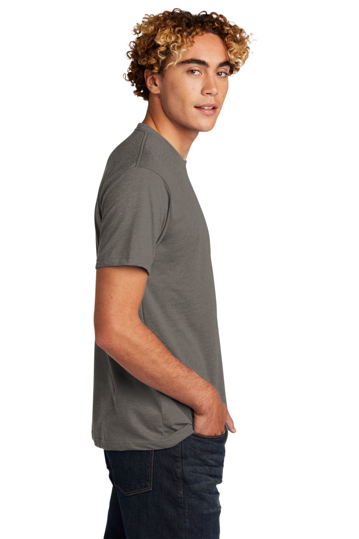 Next Level Unisex CVC Customized T-Shirts, Warm Gray