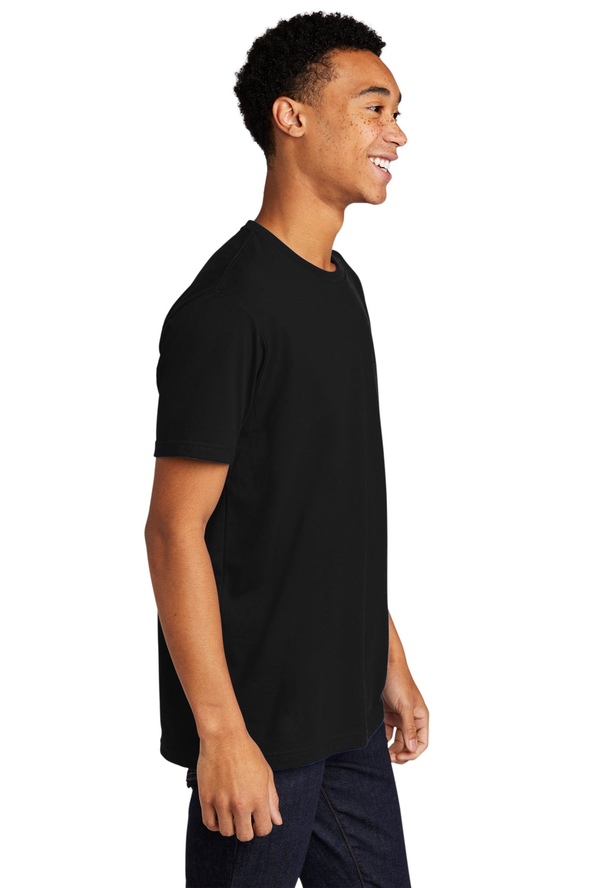 Next Level Unisex CVC Sueded Branded Tee's, Black