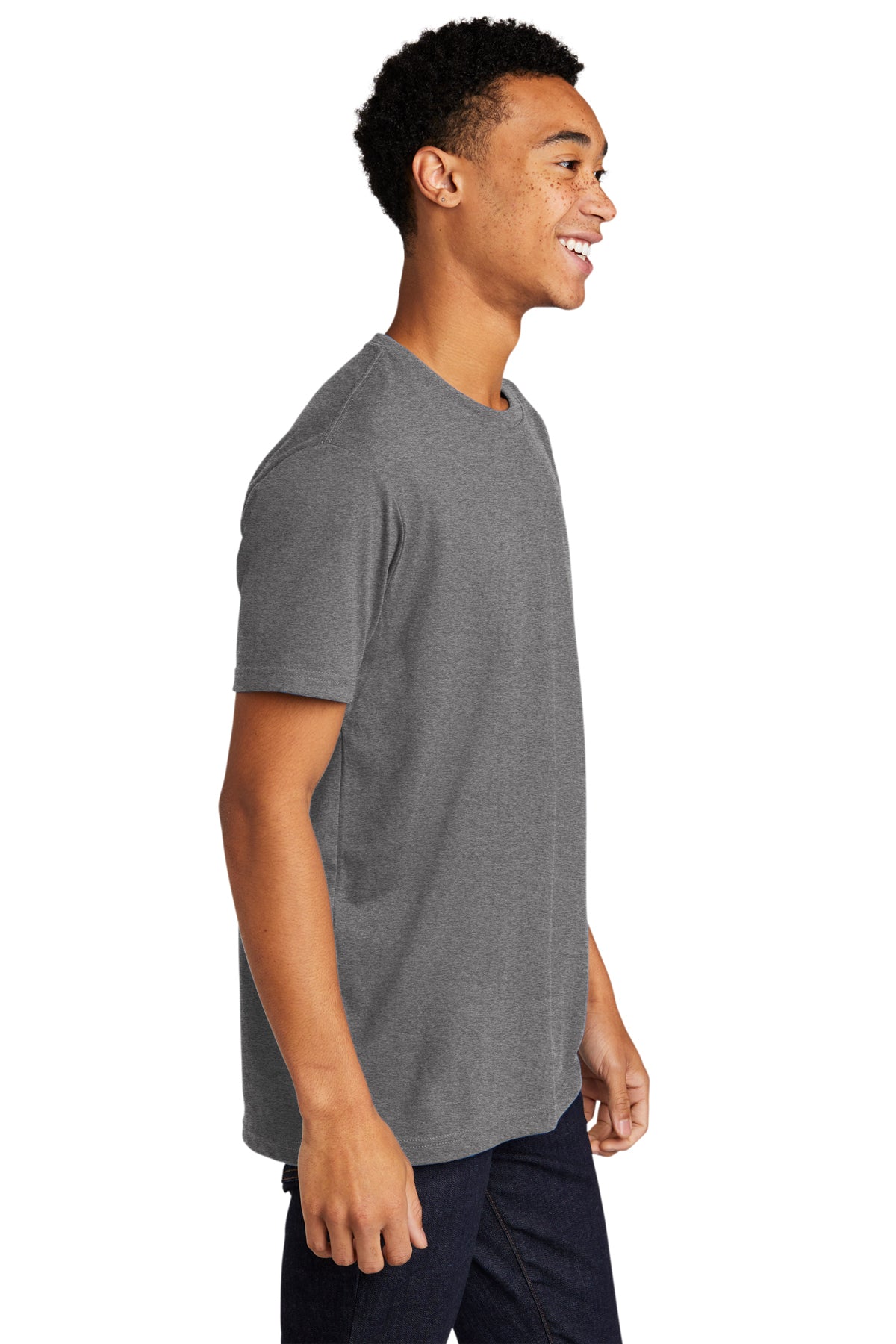 Next Level Unisex CVC Sueded Branded Tee's, Dark Heather Gray