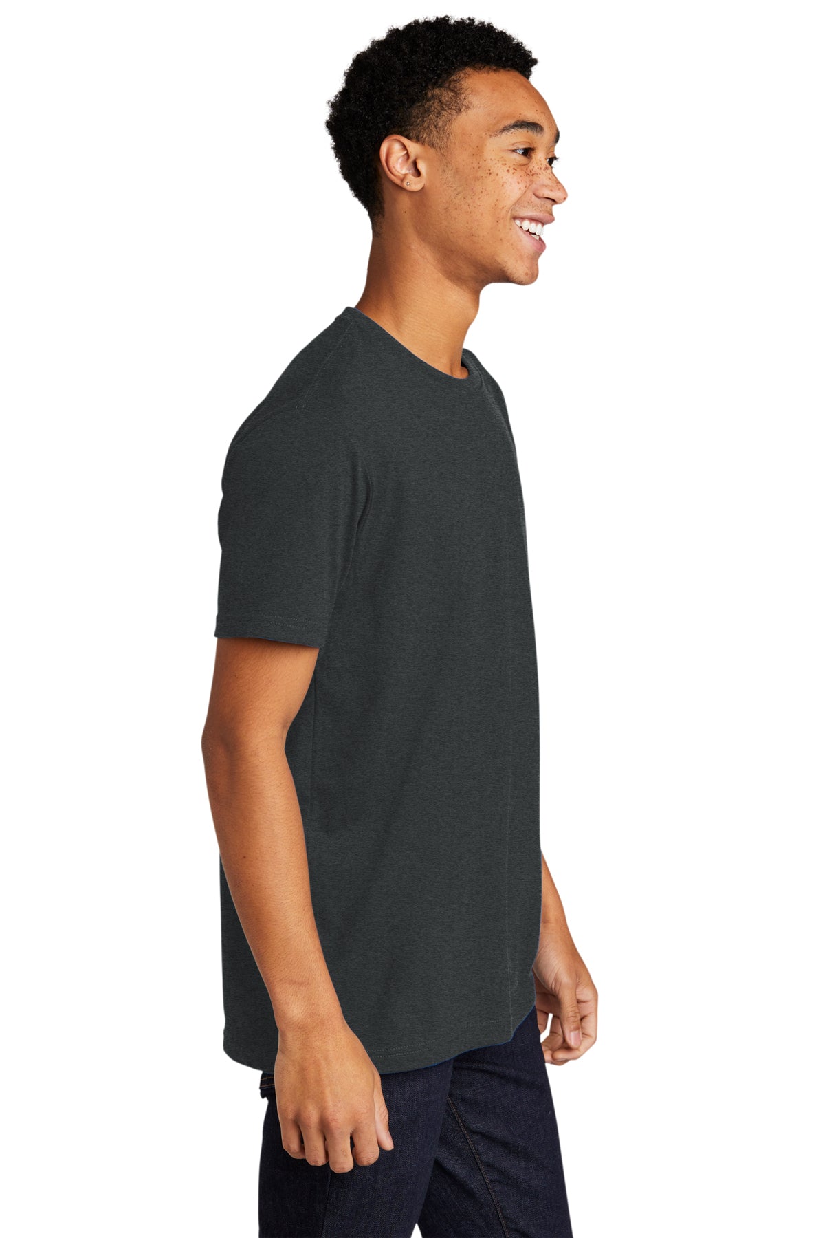 Next Level Unisex CVC Sueded Branded Tee's, Heather Metal