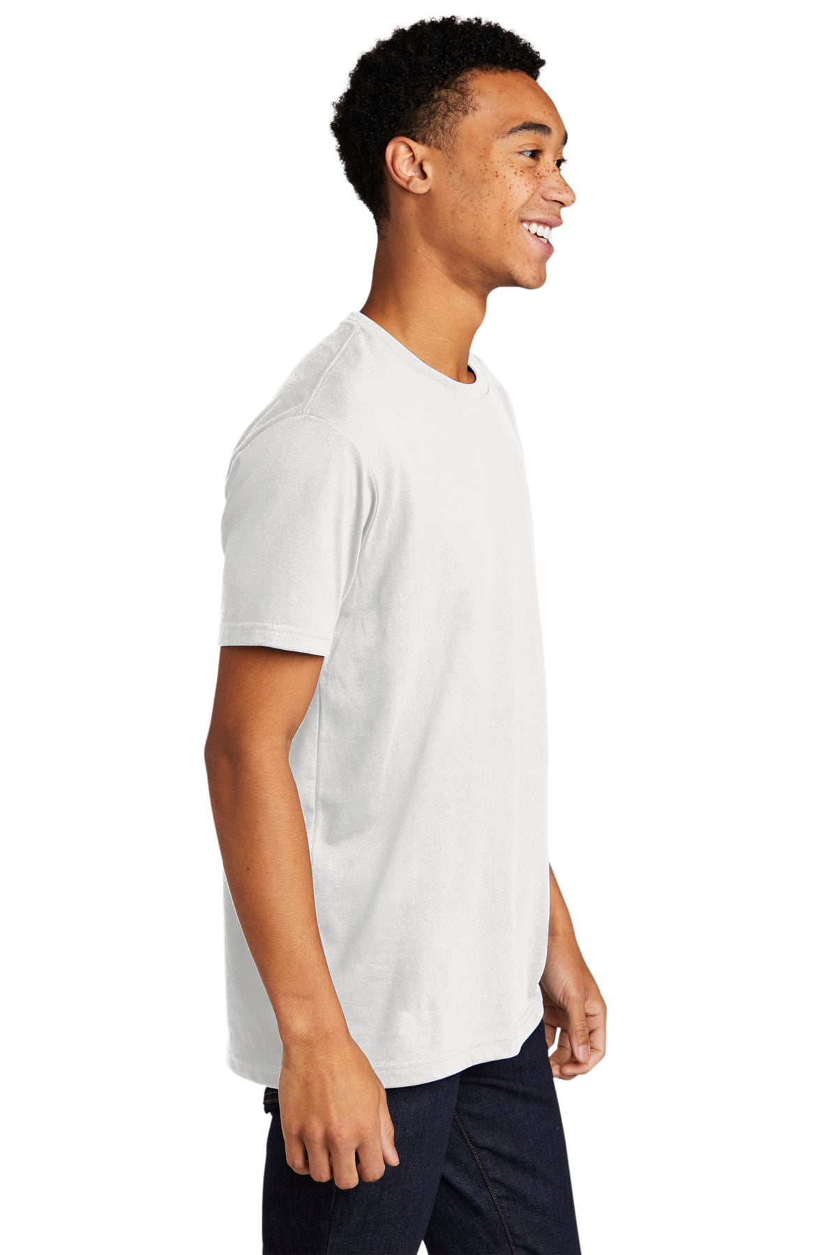 Next Level Unisex CVC Sueded Branded Tee's, White