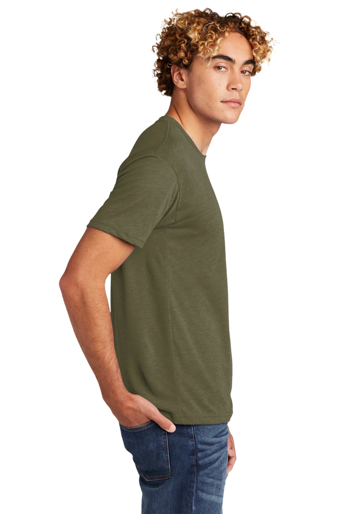 Next Level Unisex Tri Blend Customized Tee's, Military Green [Bigfoot]