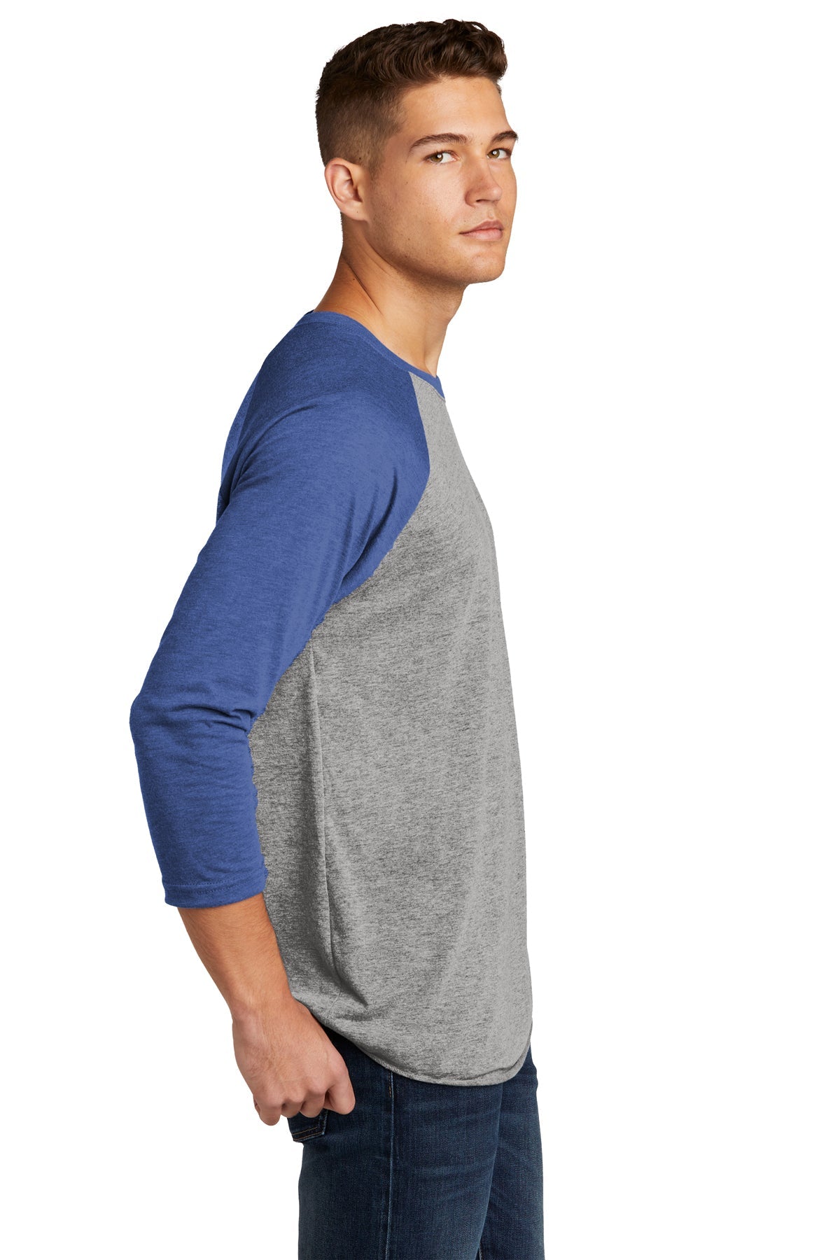 Next Level Unisex Triblend 3/4 Sleeve Raglan NL6051 VINT RYL/ PR HTR
