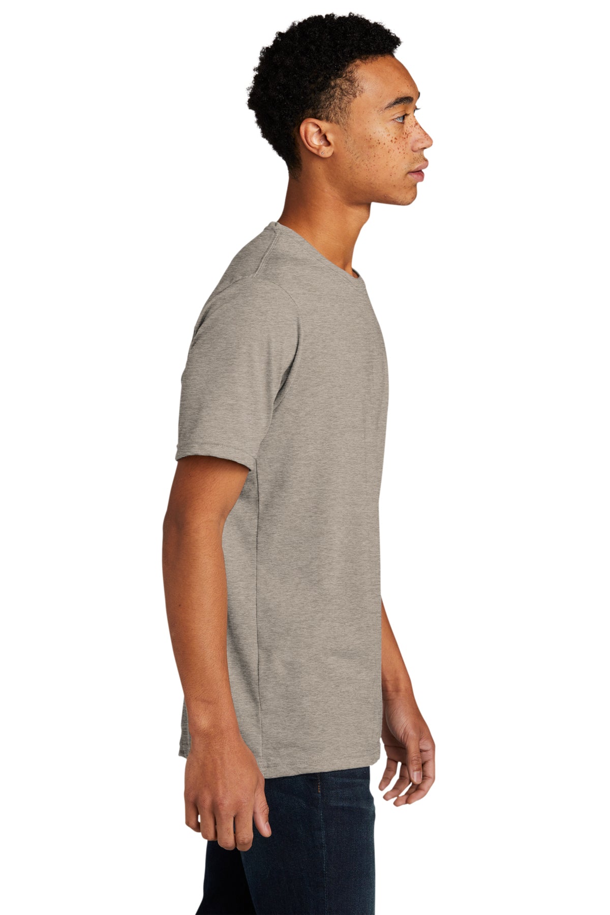 Next Level Unisex Poly Cotton Custom T-Shirts, Silver