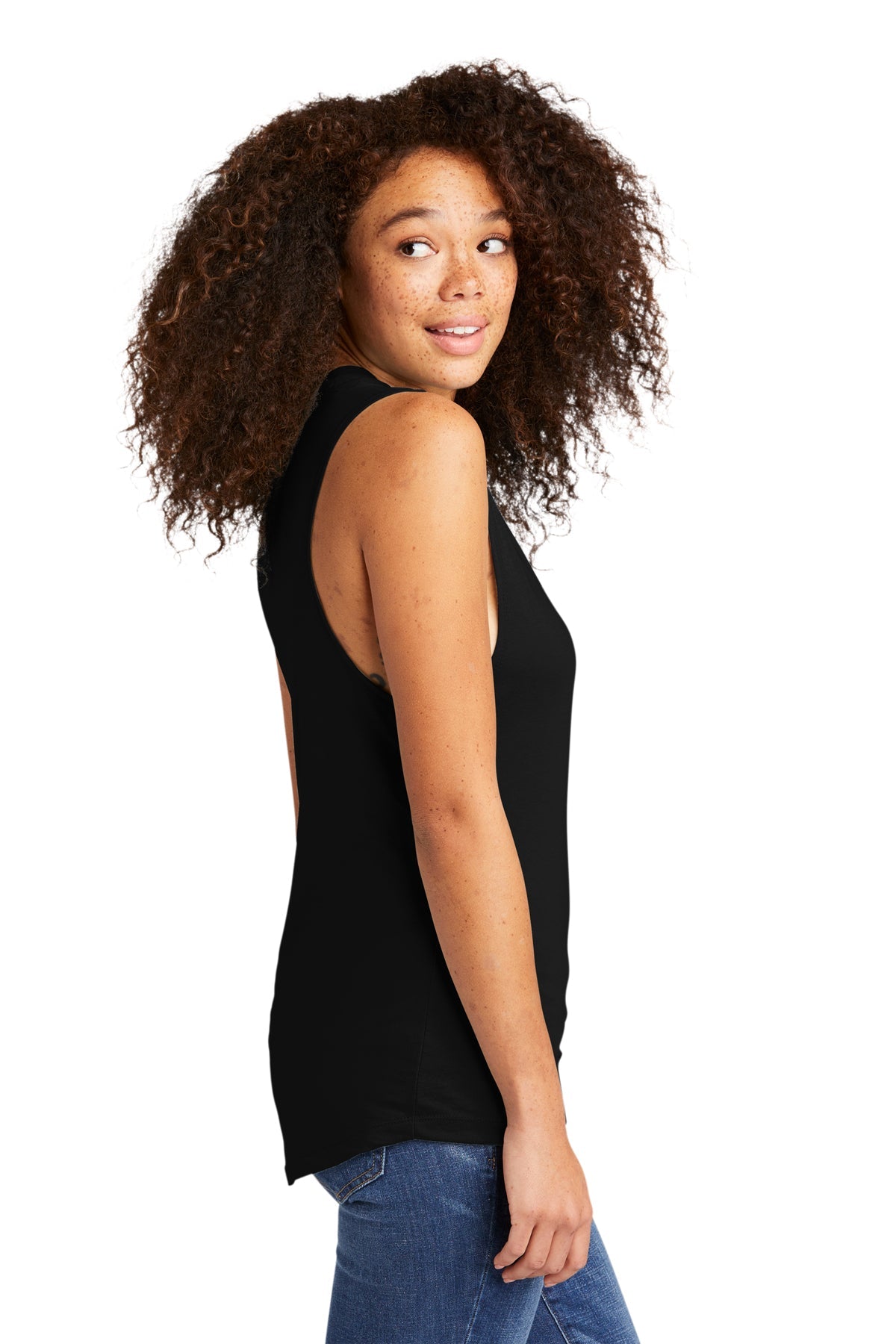 Next Level Women's Festival Customized Tank Tops, Black