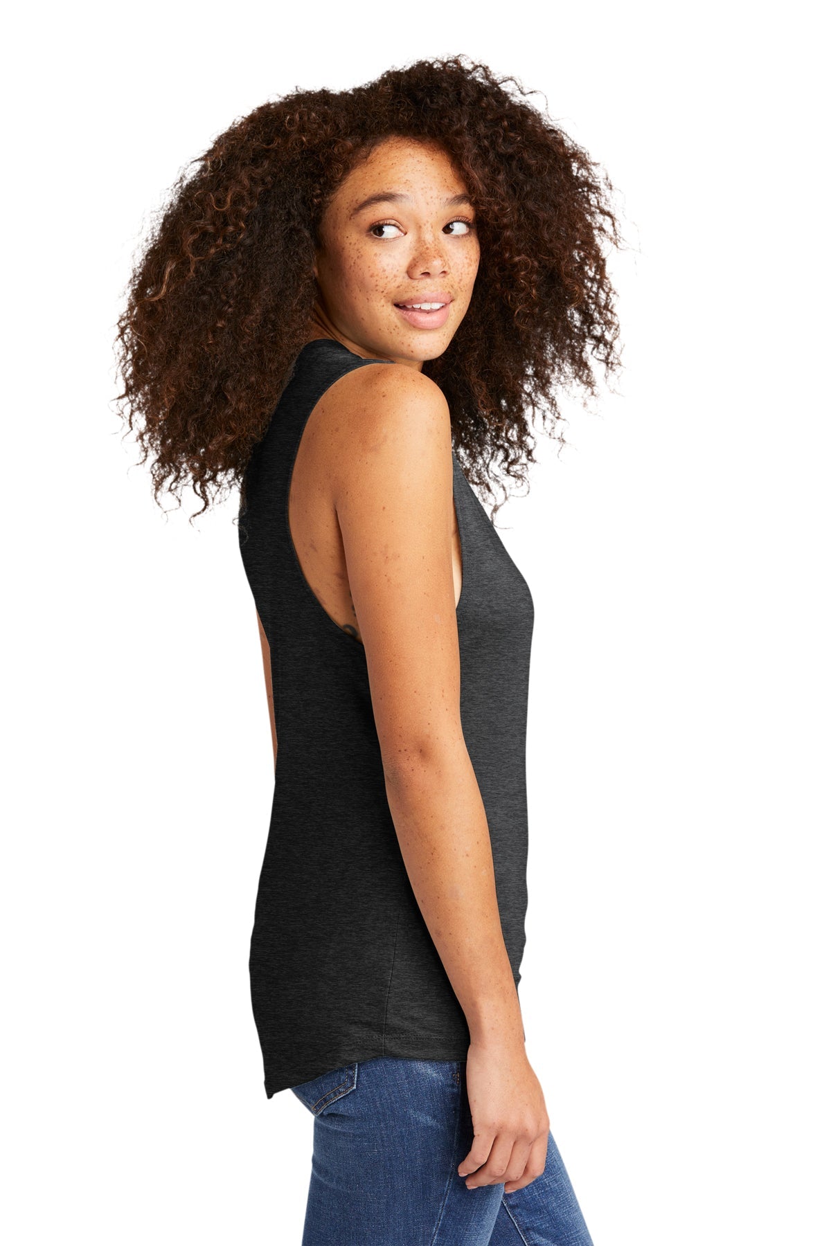 Next Level Women's Festival Customized Tank Tops, Charcoal