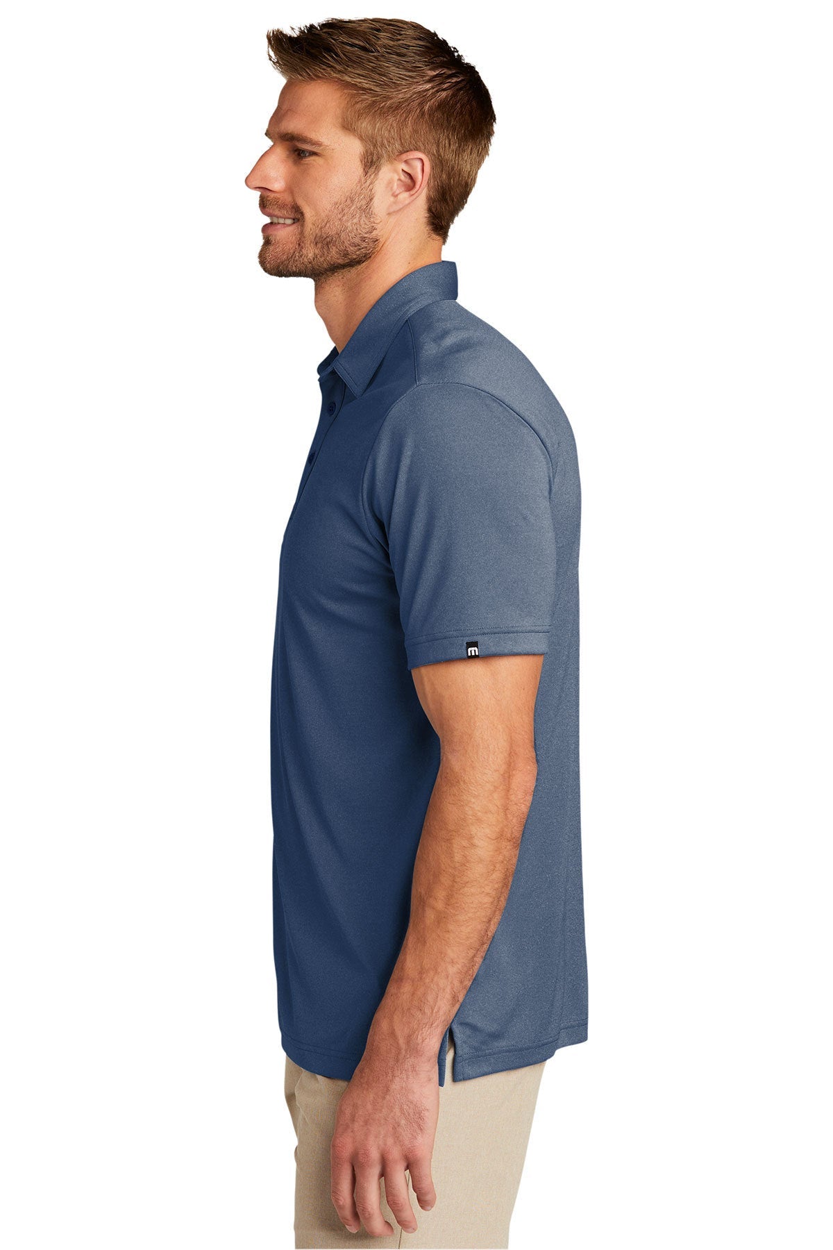 TravisMathew Coto Performance Polo Vintage Indigo Black