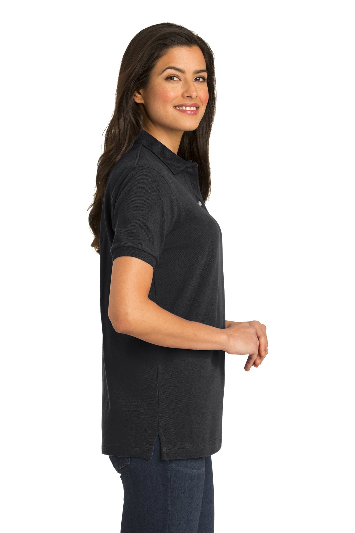port authority_l420 _black_company_logo_polos