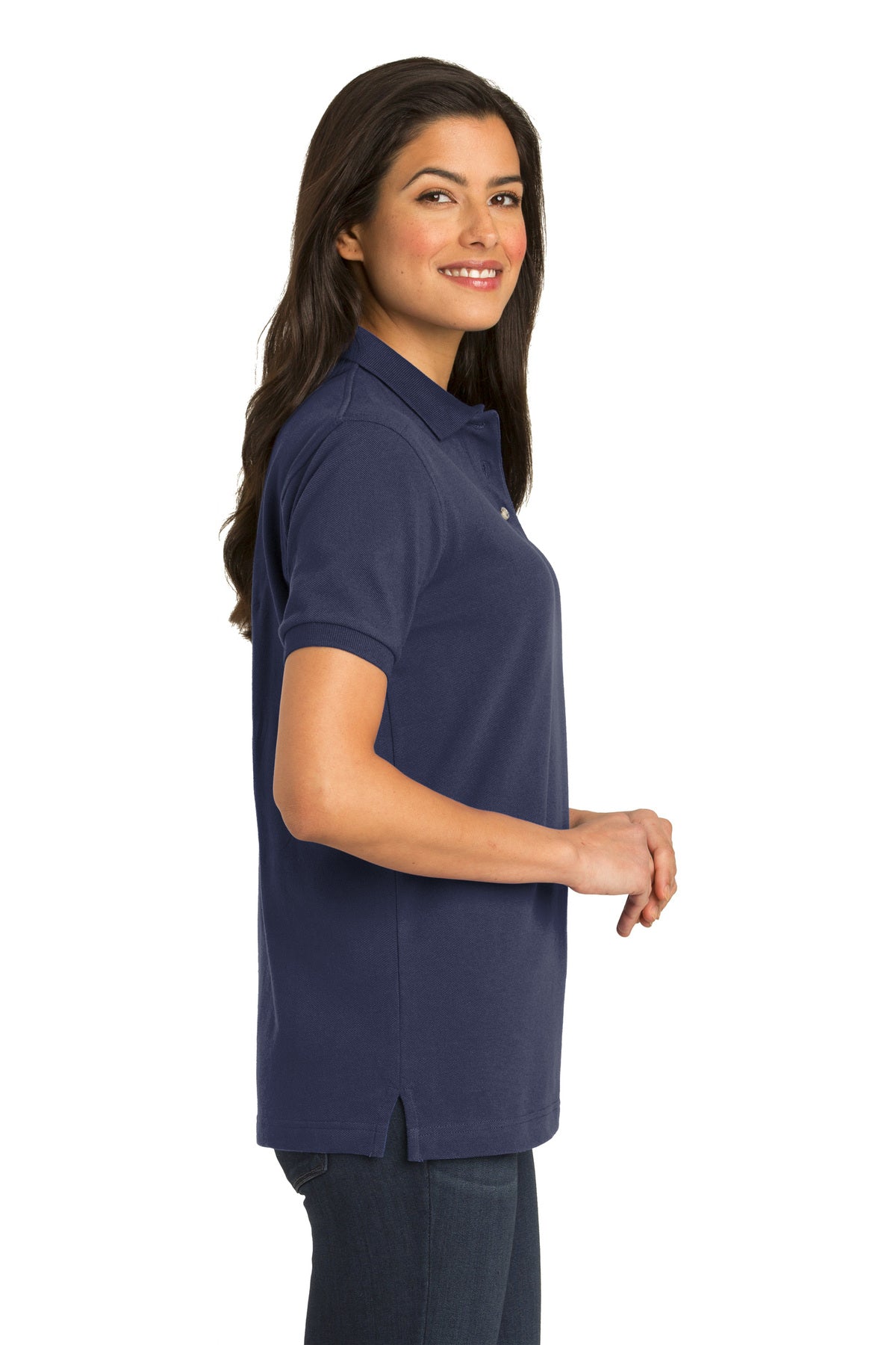 port authority_l420 _navy_company_logo_polos