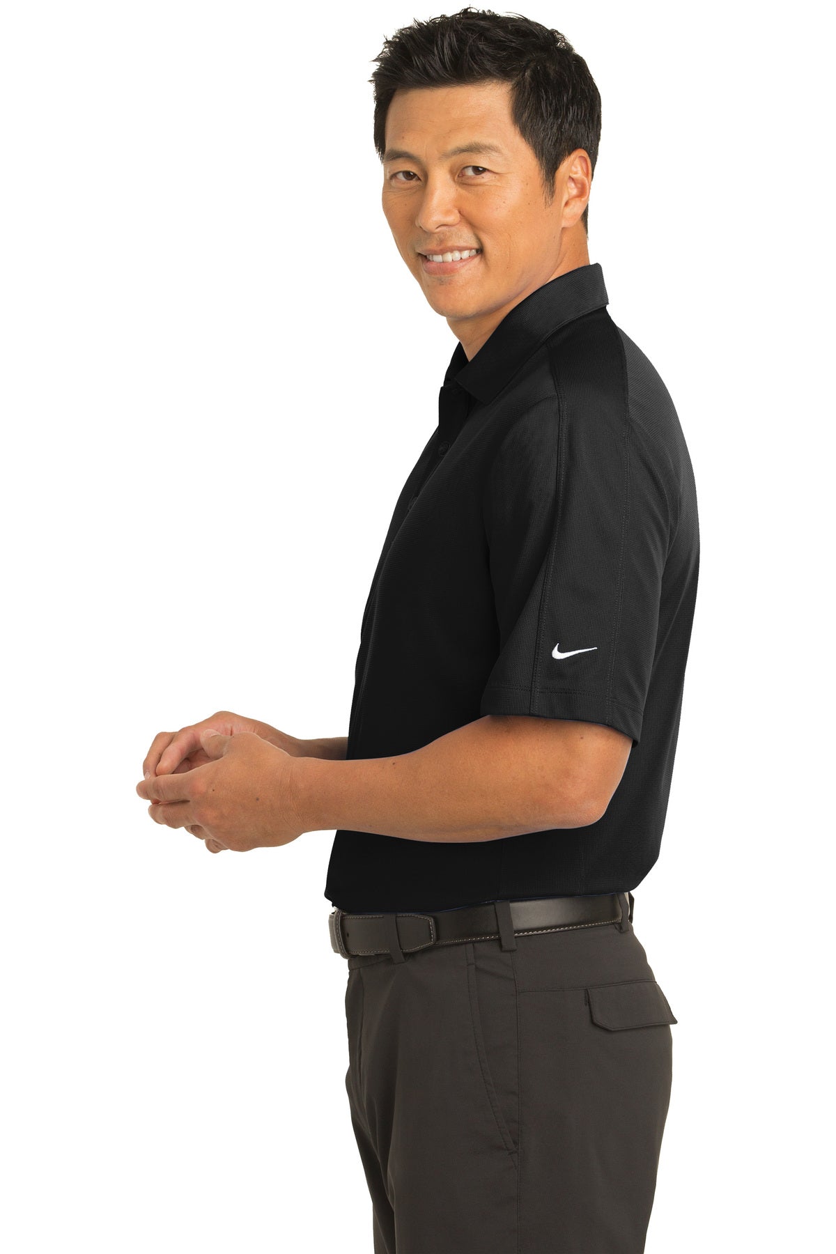 Nike Tech Sport Dri-FIT Customized Polos, Black [PBLA Surveying INC]