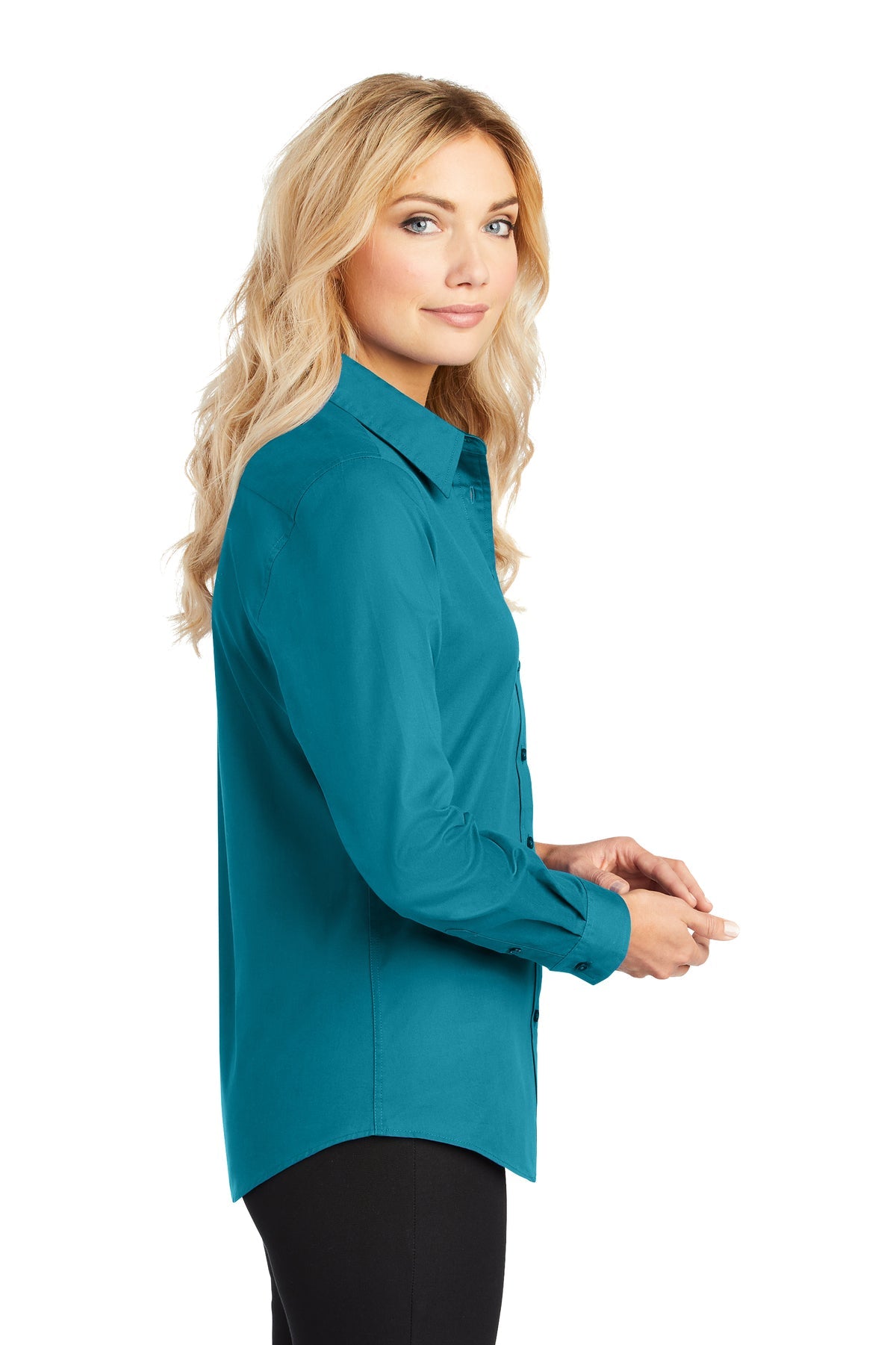 port authority_l608 _teal green_company_logo_button downs