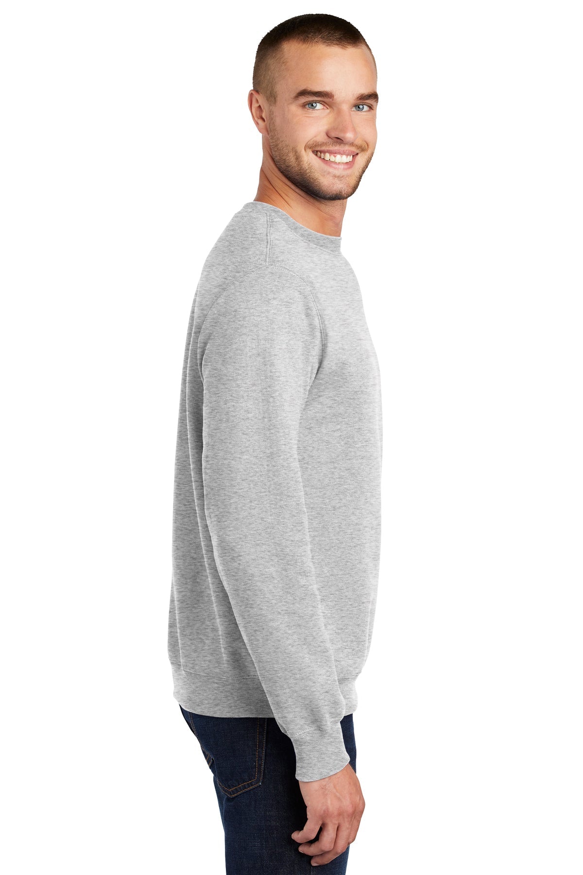 port & company_pc90 _ash_company_logo_sweatshirts