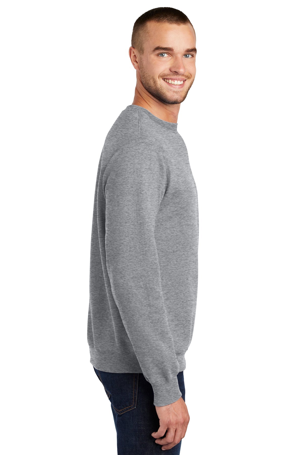 port & company_pc90 _athletic heather_company_logo_sweatshirts