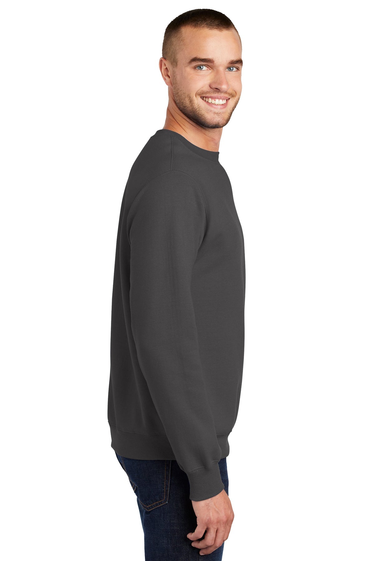 port & company_pc90 _charcoal_company_logo_sweatshirts