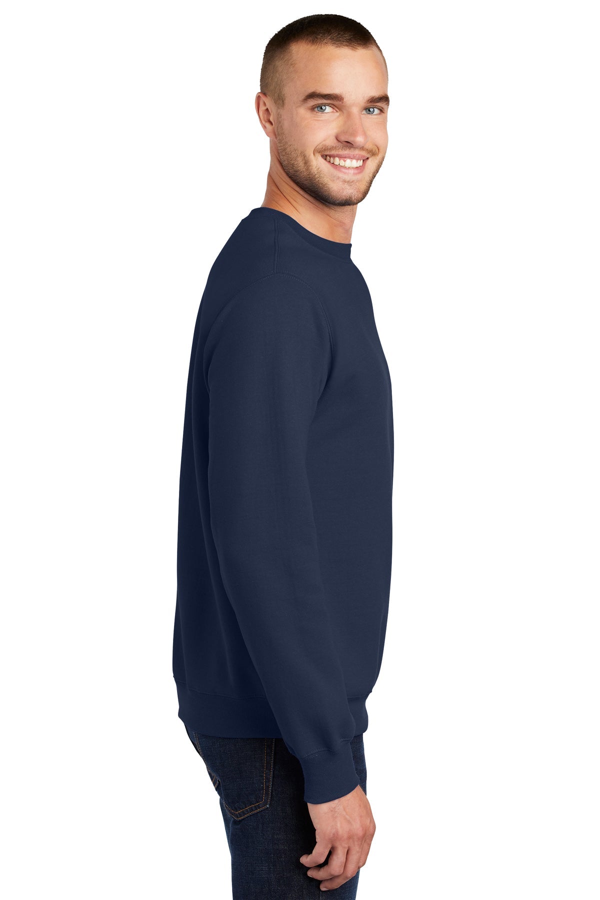 port & company_pc90 _navy_company_logo_sweatshirts