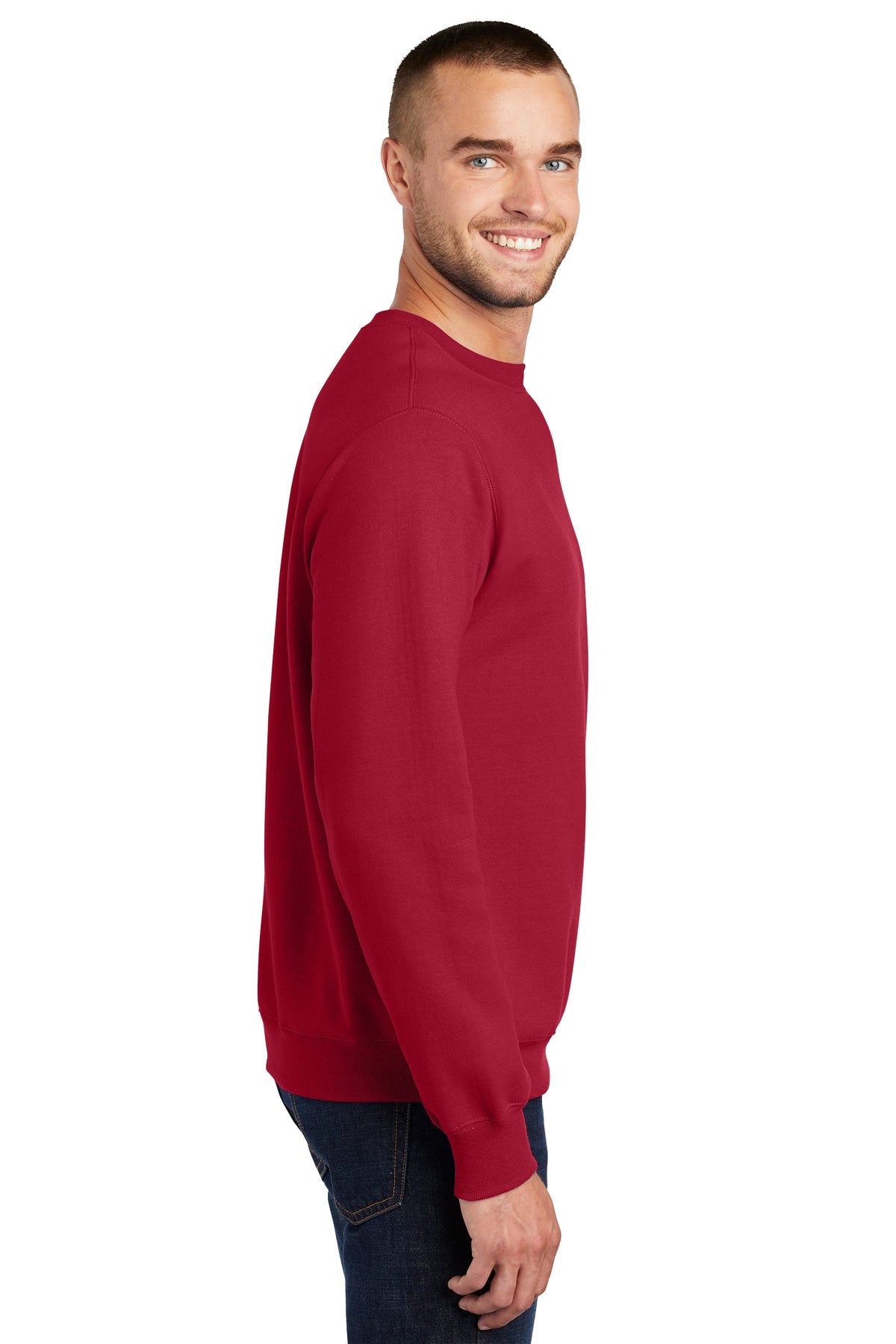 port & company_pc90 _red_company_logo_sweatshirts